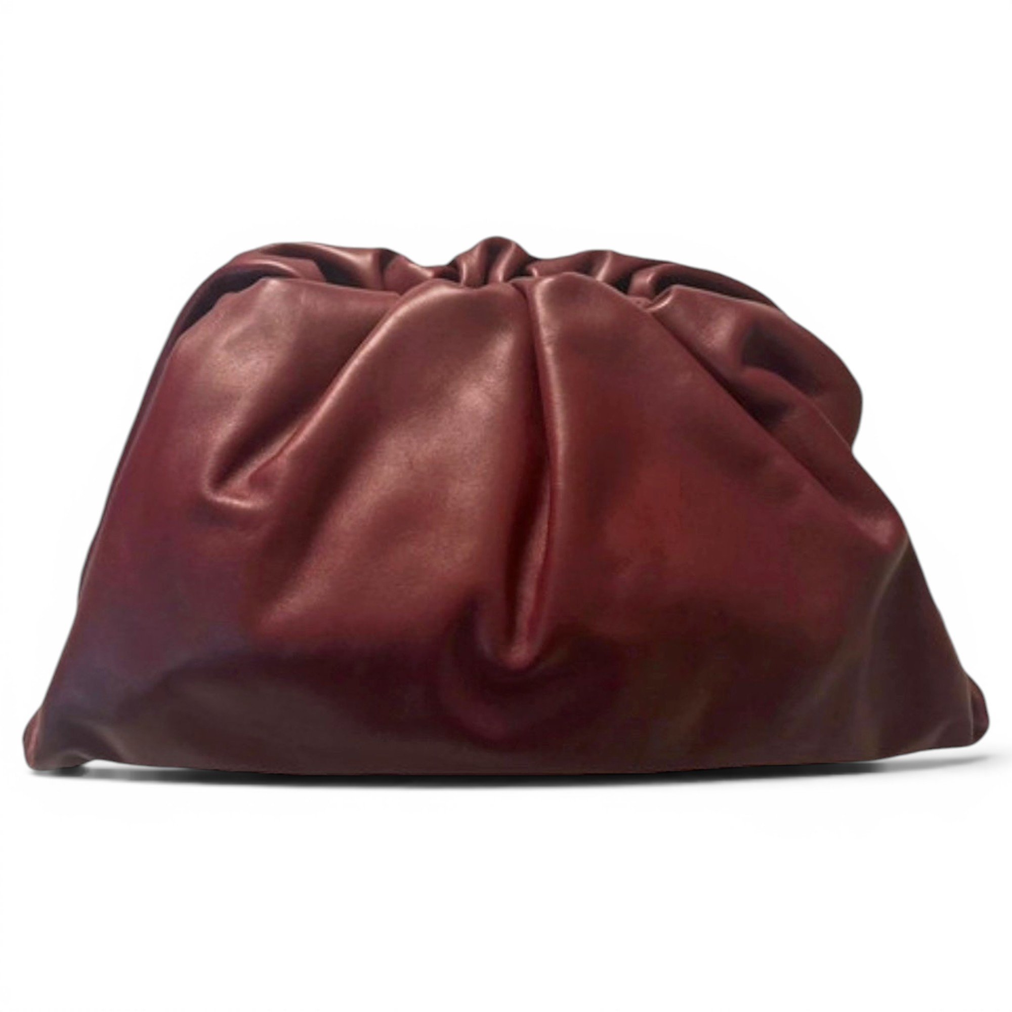 Pouch leather clutch bag