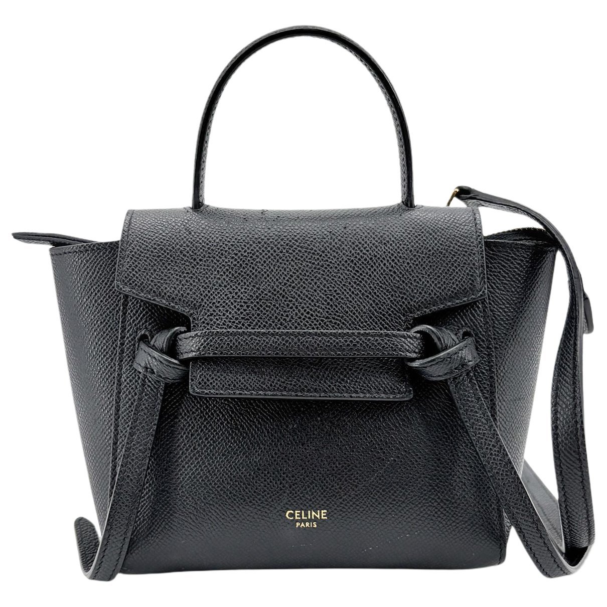 Belt pony-style calfskin handbag