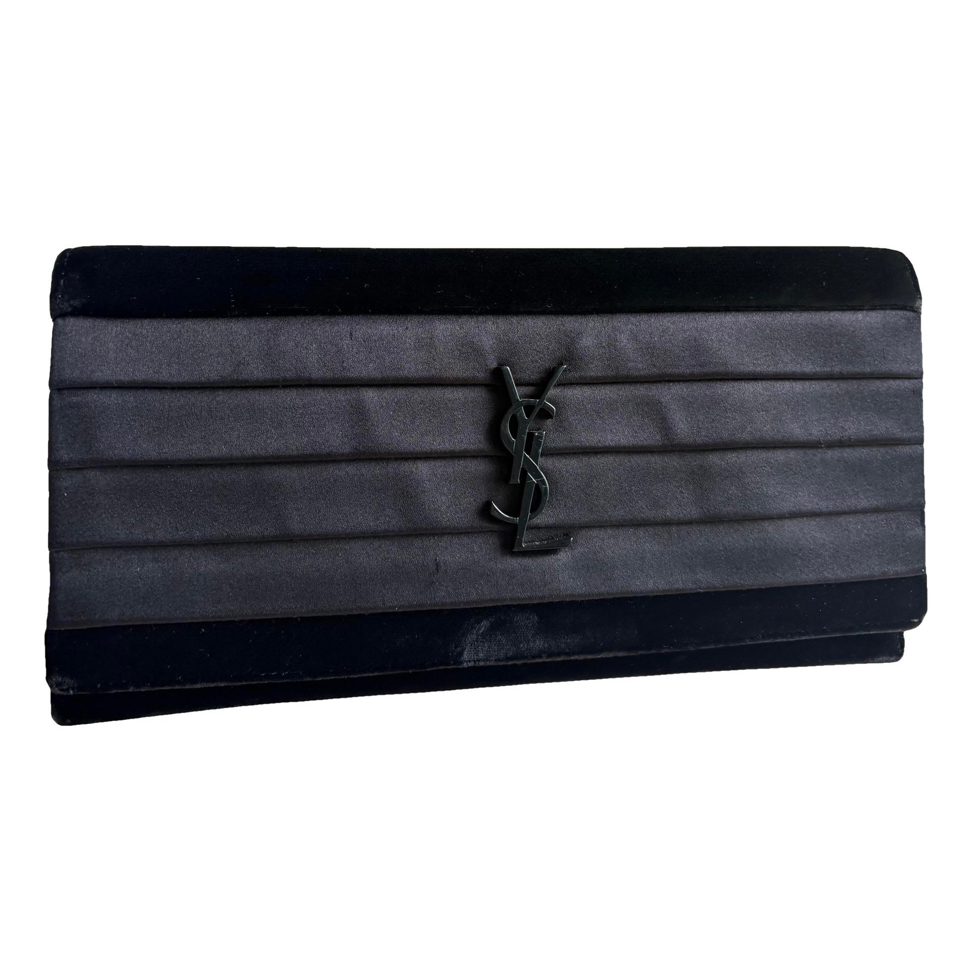 Kate monogramme velvet clutch bag