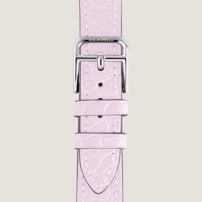 Mauve Pâle Heure H Small Model 25 MM Single Tour Watch Strap