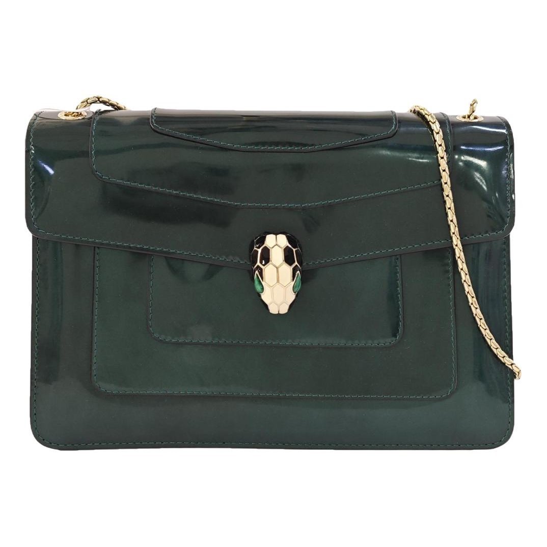 Serpenti leather handbag