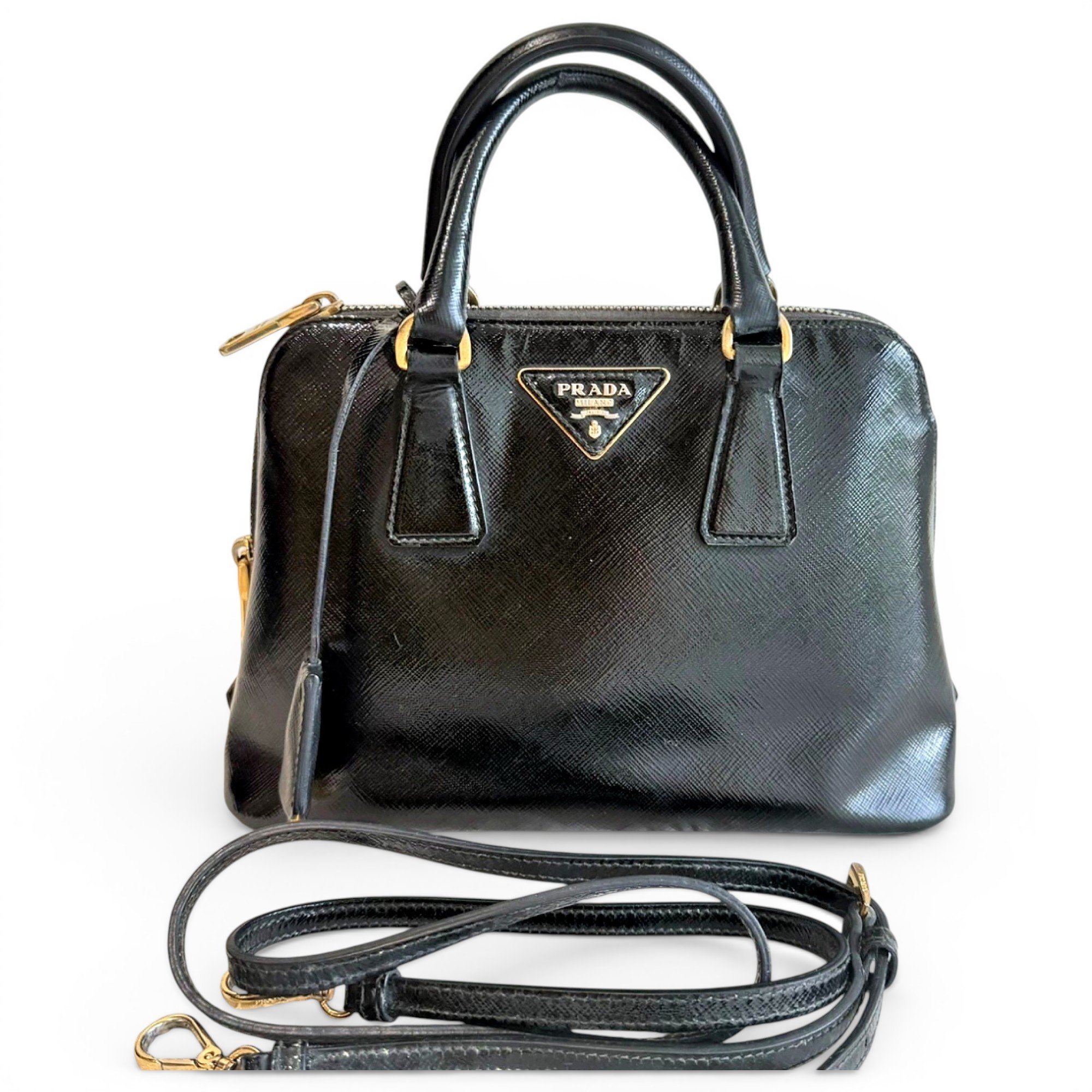 Promenade leather handbag