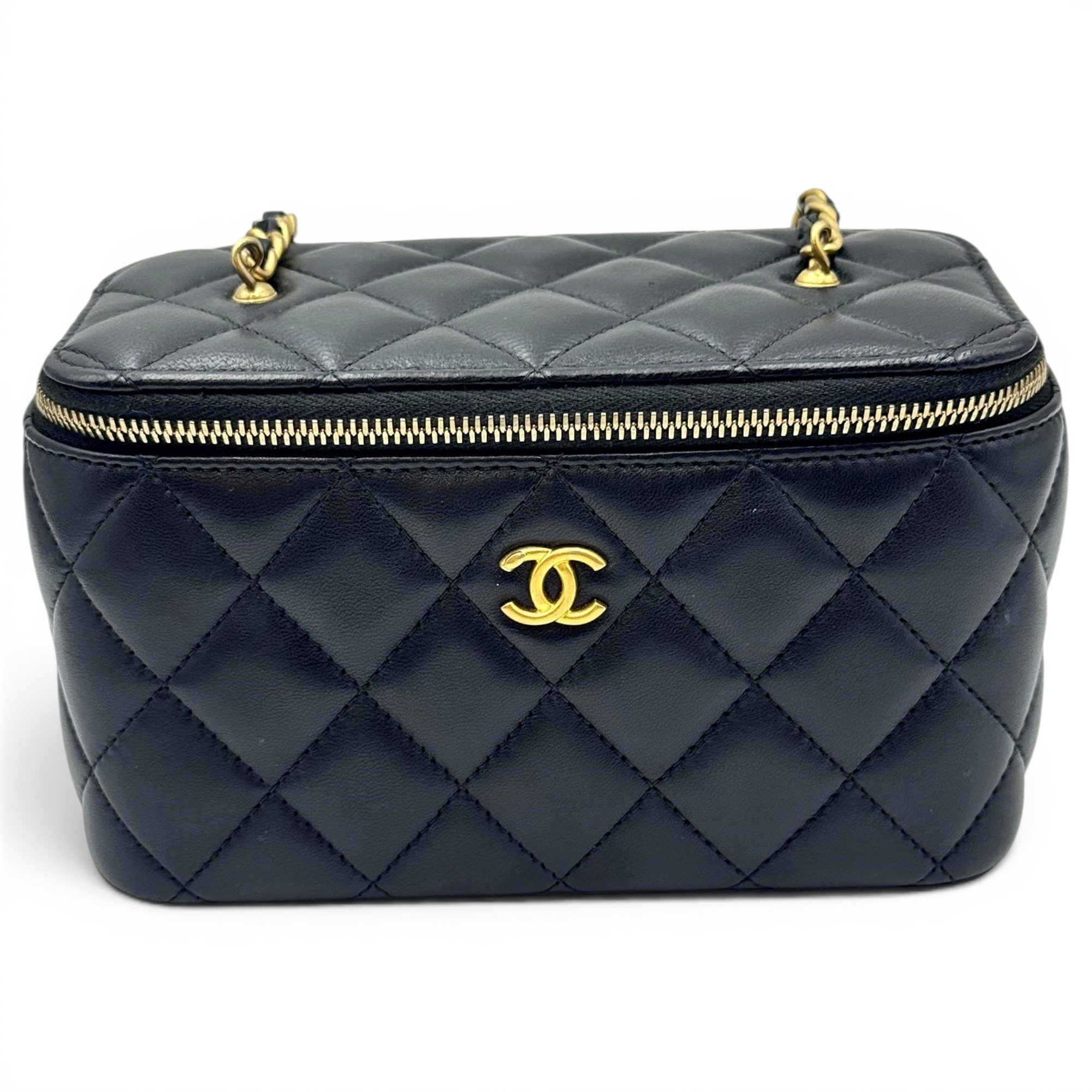 Trendy CC Vanity leather handbag