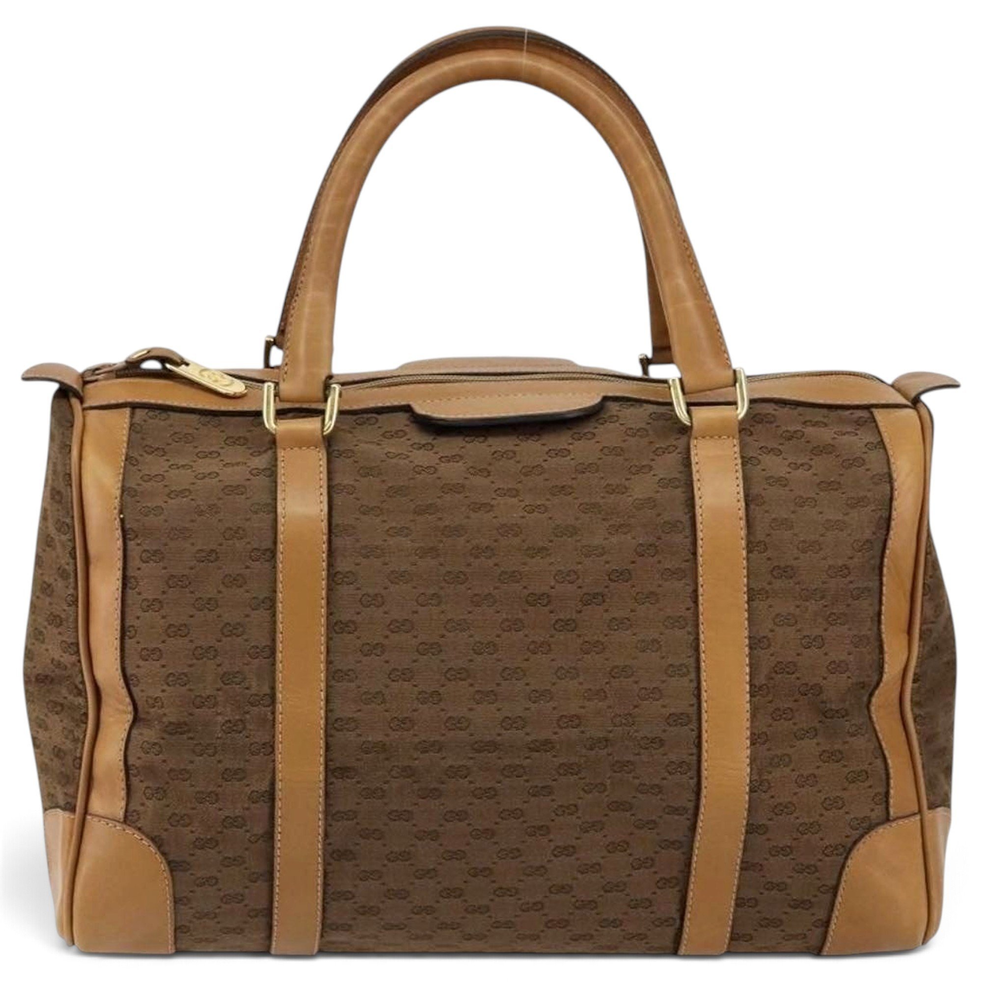 Boston leather bowling bag