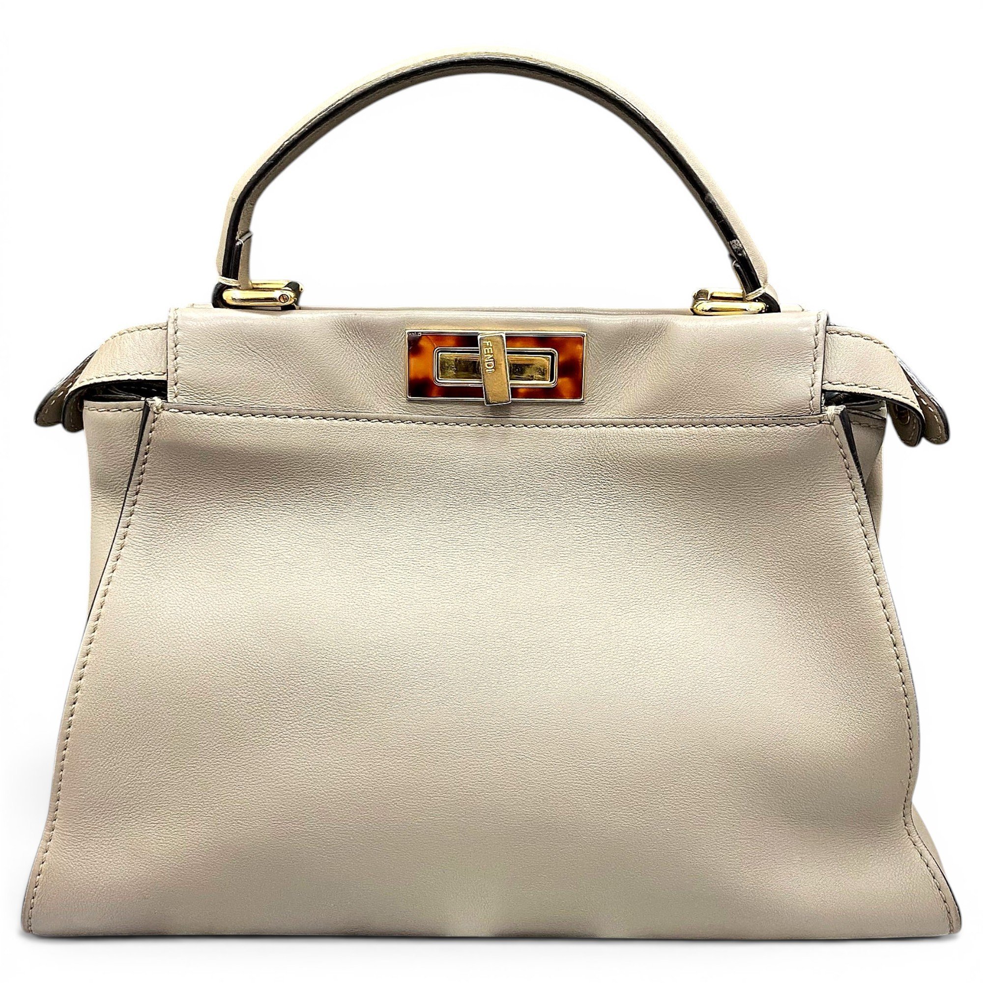 Peekaboo leather handbag