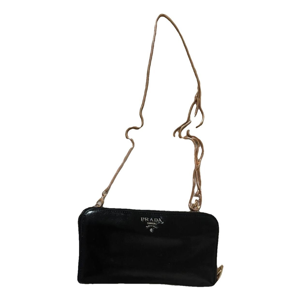 Leather clutch bag