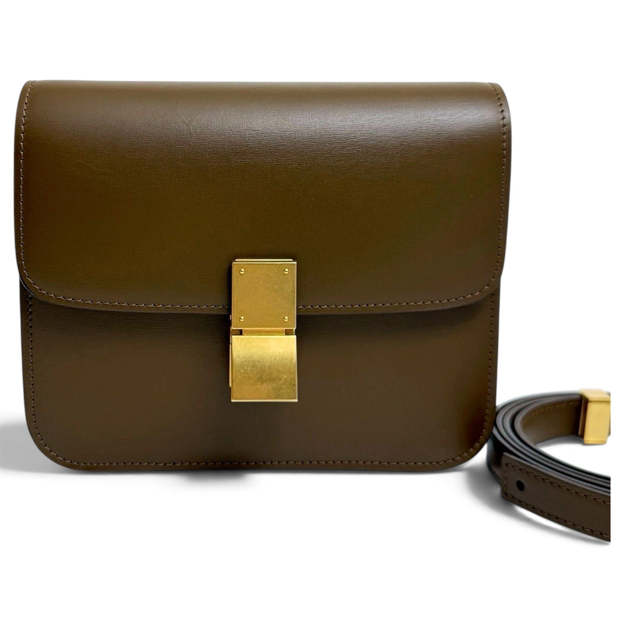 Classic leather crossbody bag