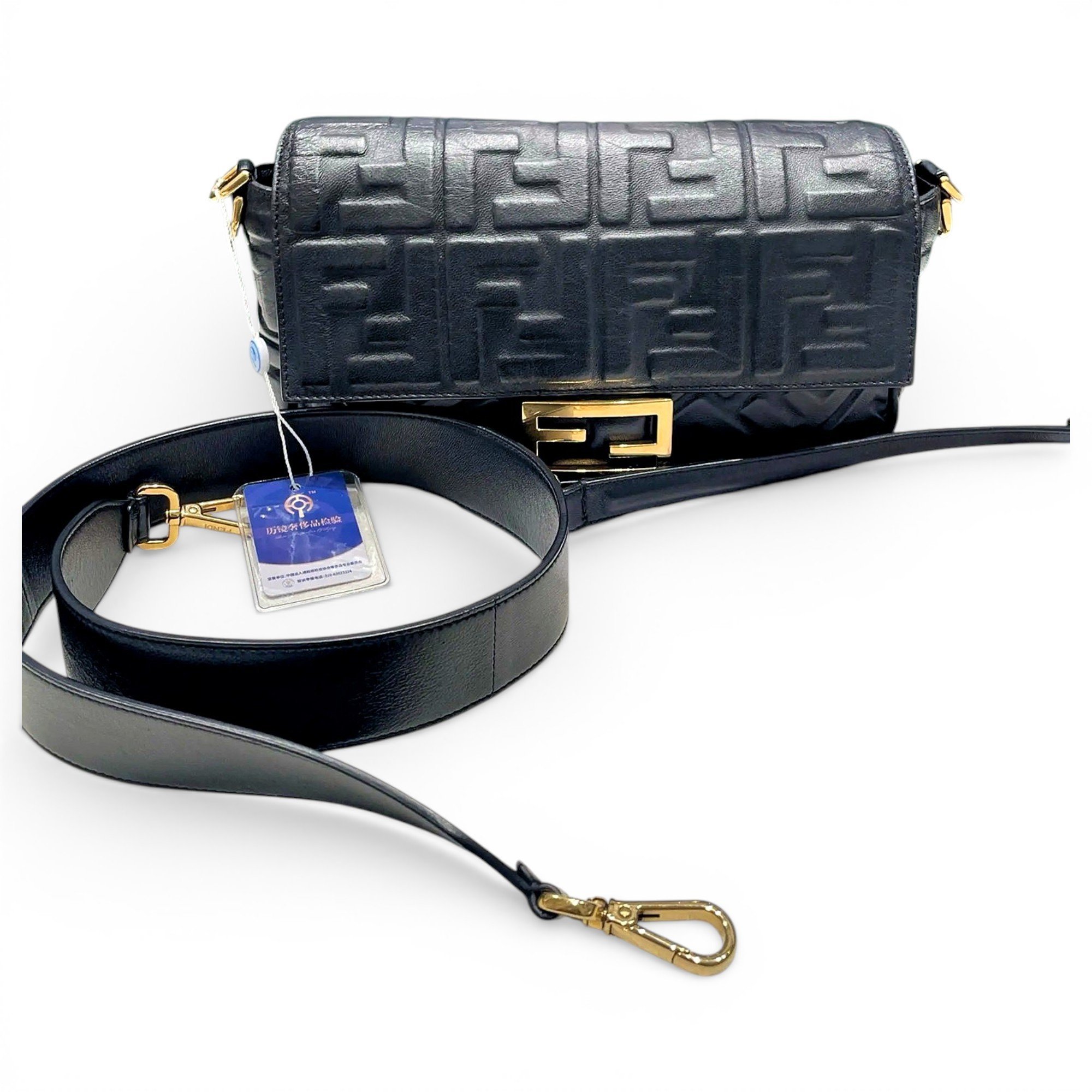 Fendi Baguette leather crossbody bag