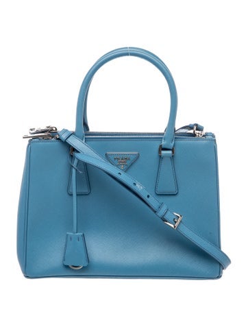 Saffiano Leather Galleria Double Zip Small