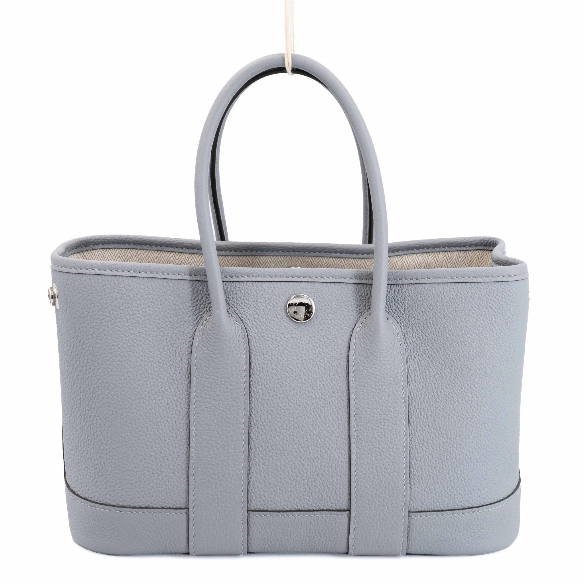 Brand New ( Rank N ) HERMÈS Neo Garden Party 23 Gris Pantin (P0) Togo Palladium hardware G (2026)