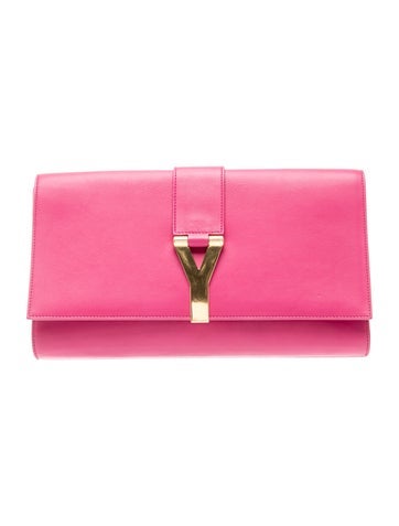 Leather Y Ligne Clutch
