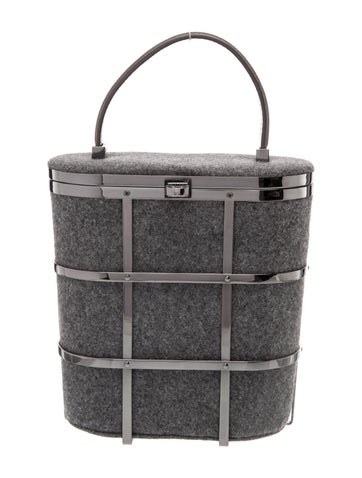 Tory Burch Wool Top Handle Bag