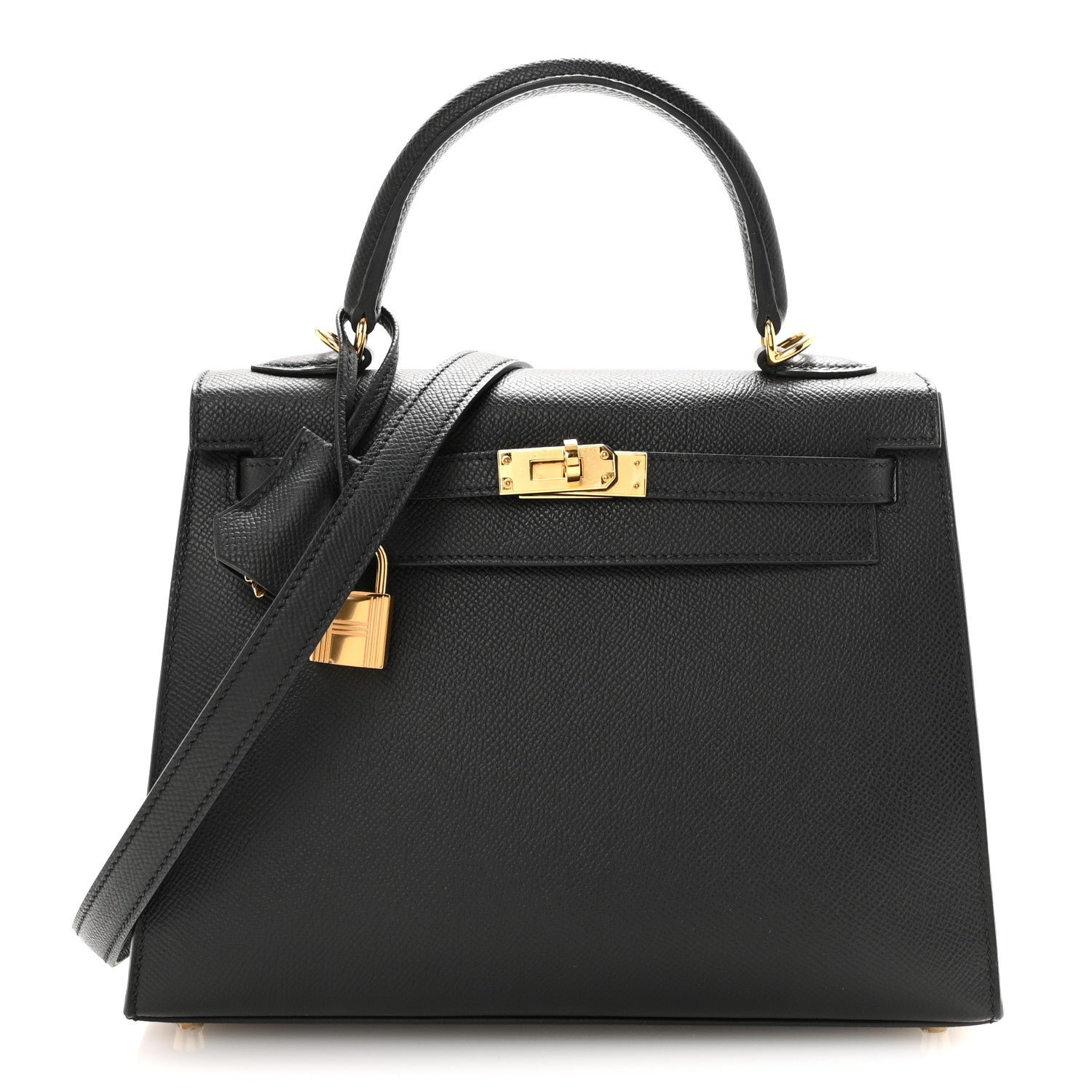 Hermes Epsom Kelly Sellier 25 Black