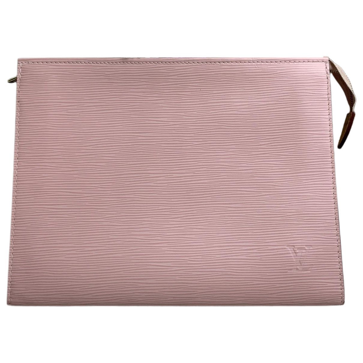 Leather clutch bag