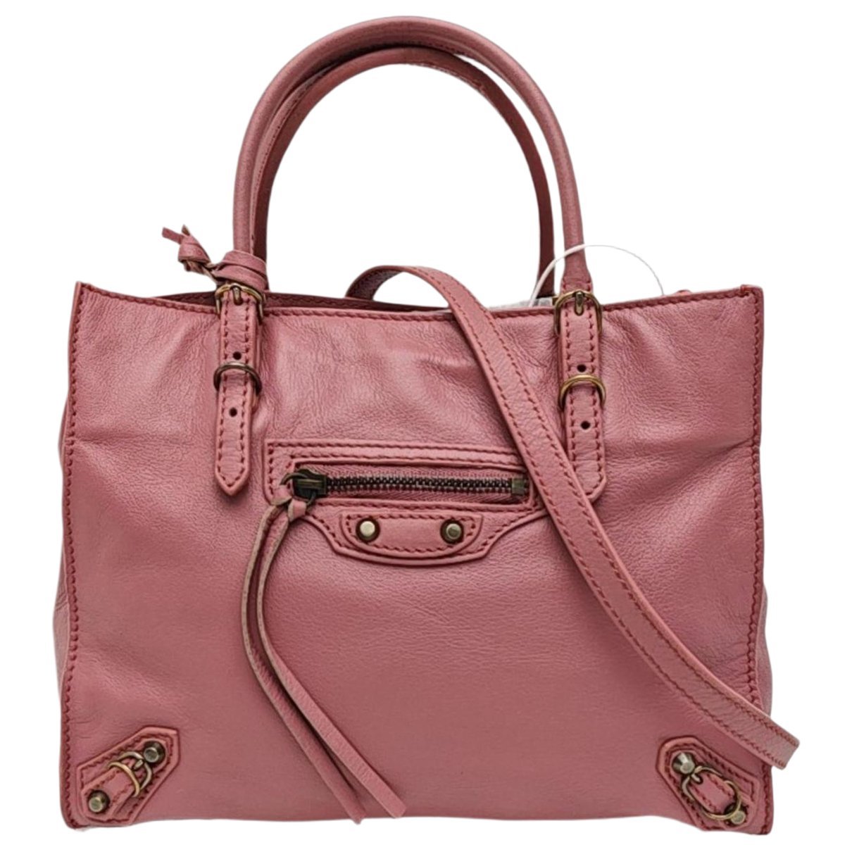 Papier leather handbag