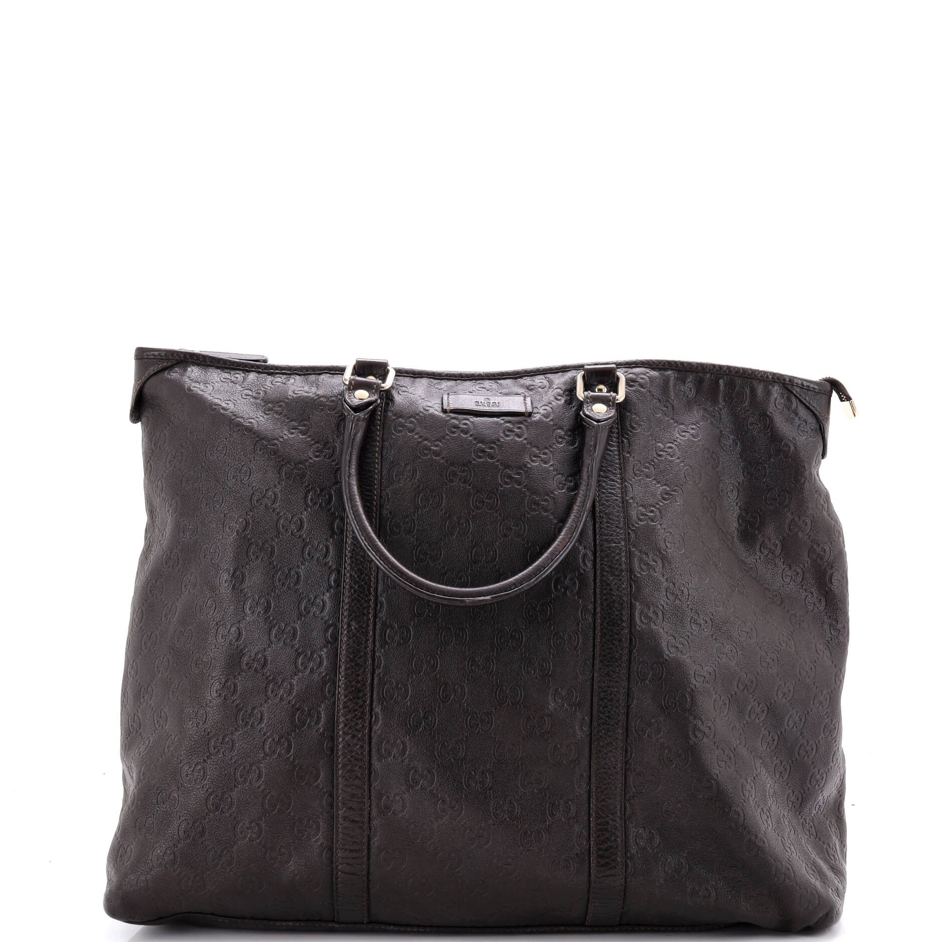 Joy Zip Top Tote Guccissima Leather Medium