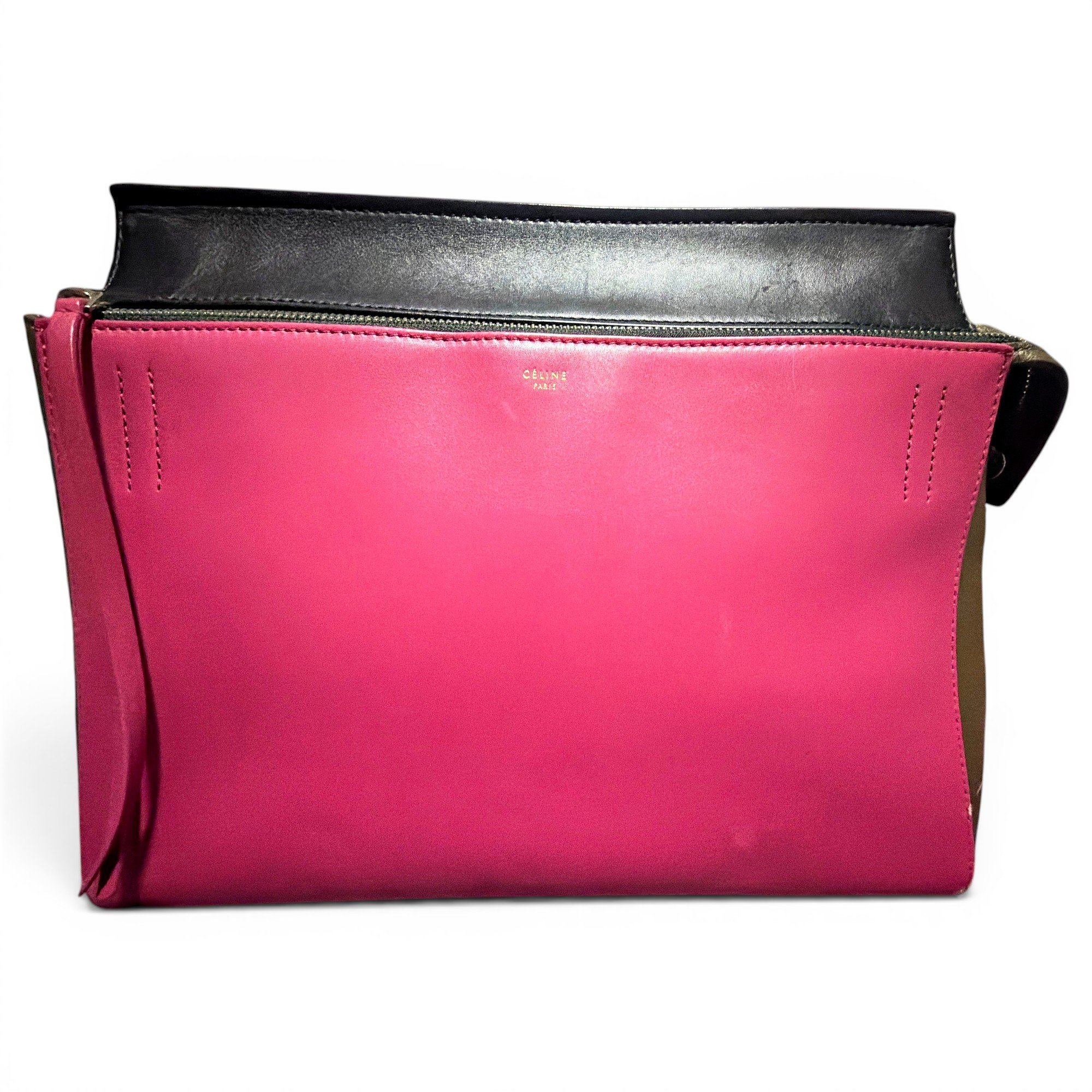Edge leather handbag