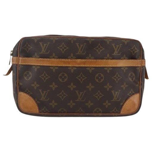 Leather clutch bag