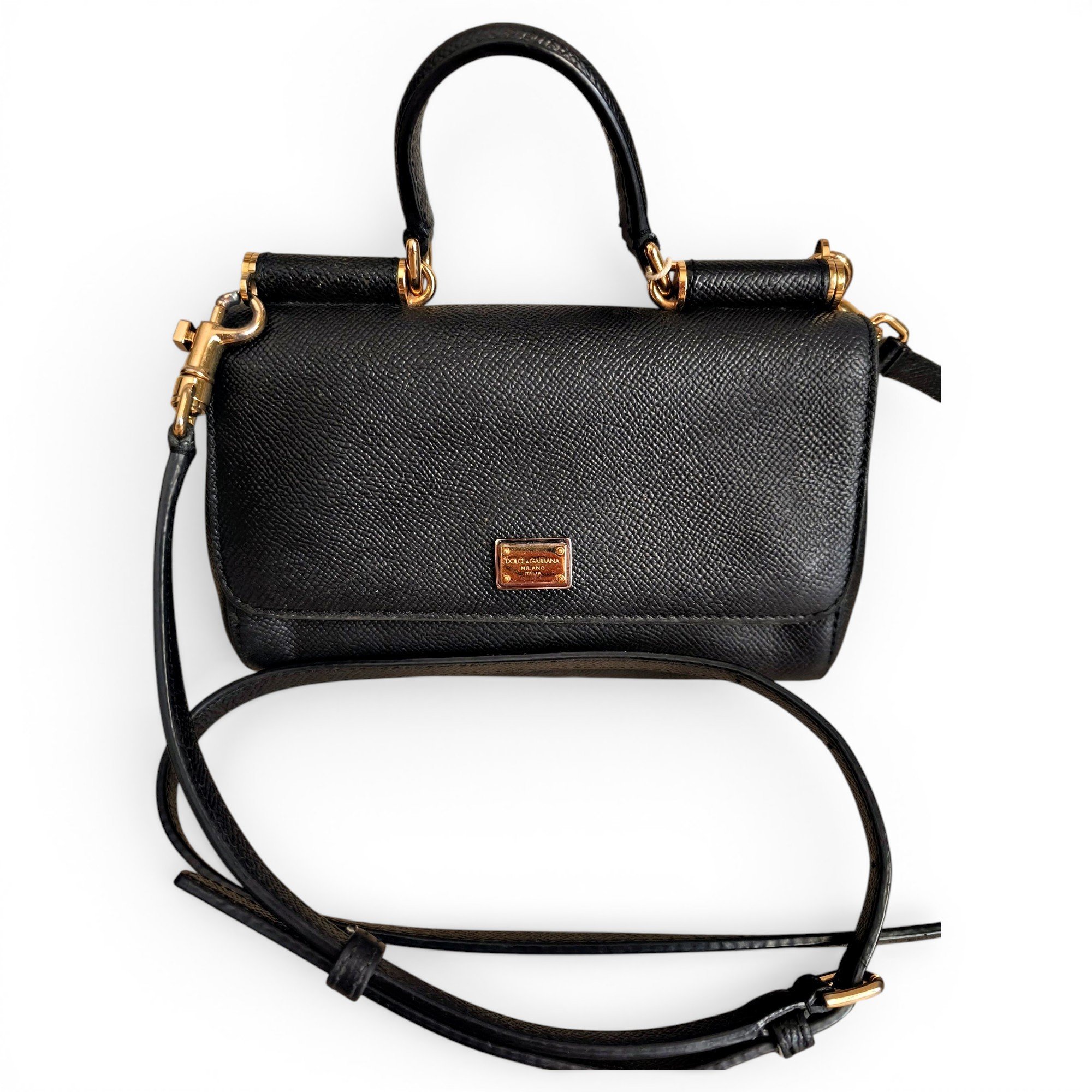 Dolce & Gabbana Sicily leather crossbody bag