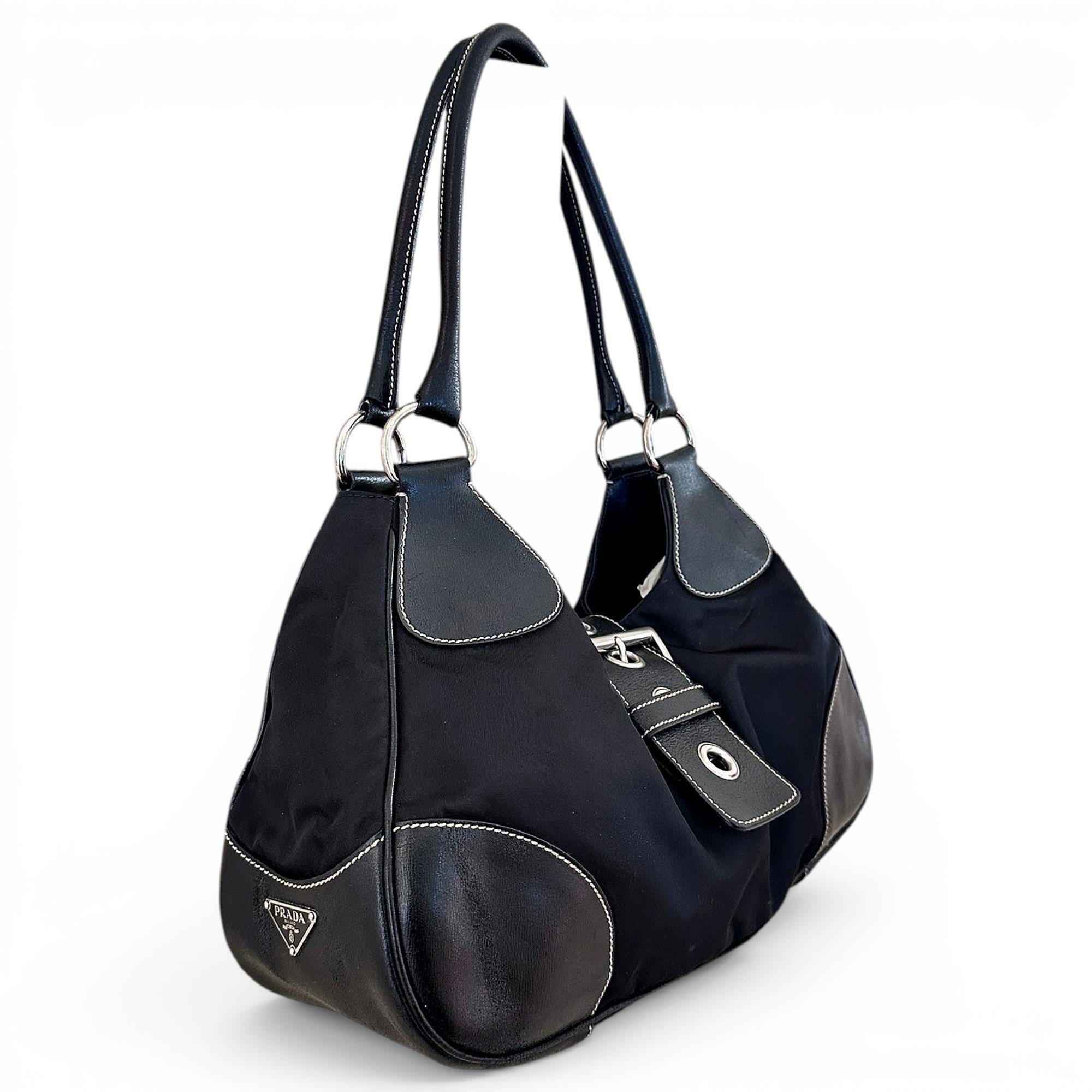 Moon leather handbag