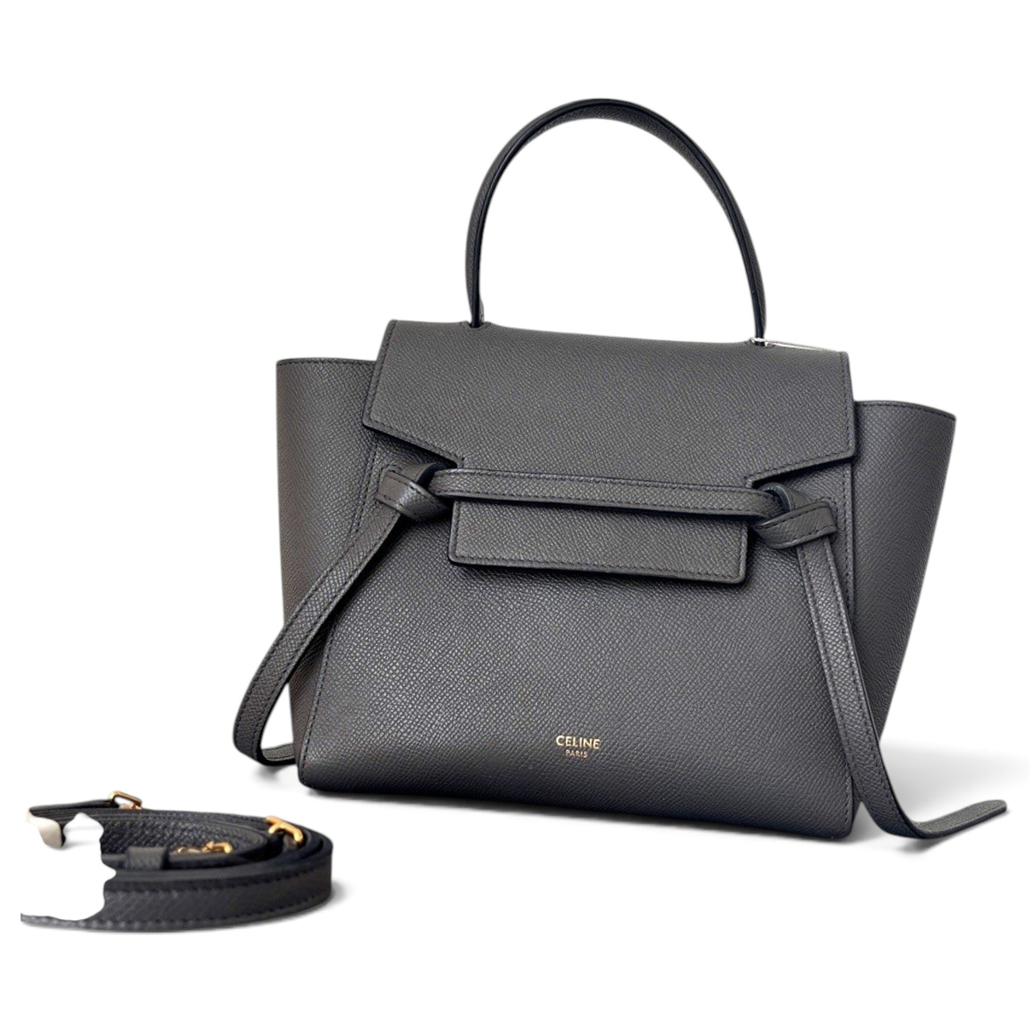 Belt leather handbag