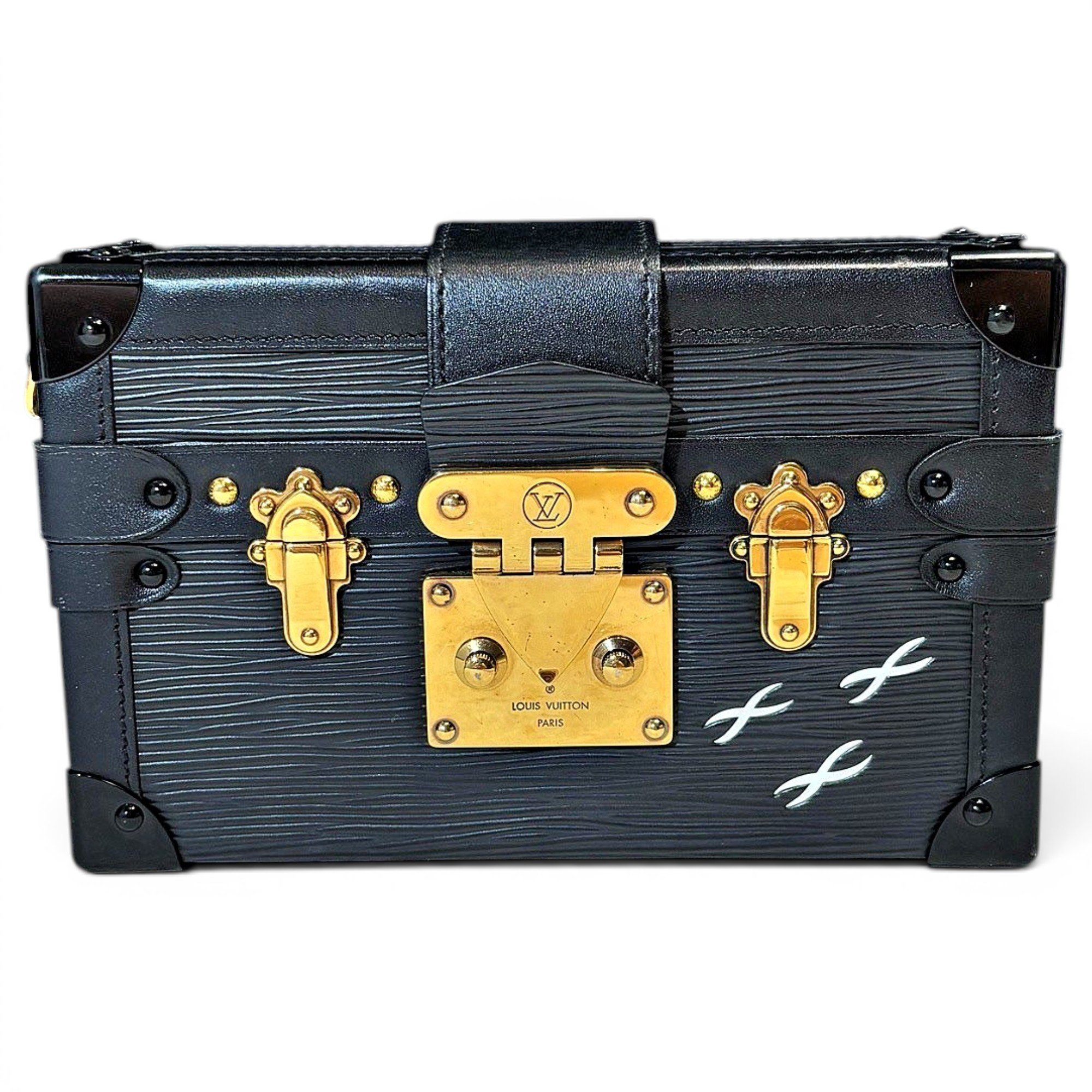 Petite Malle leather handbag
