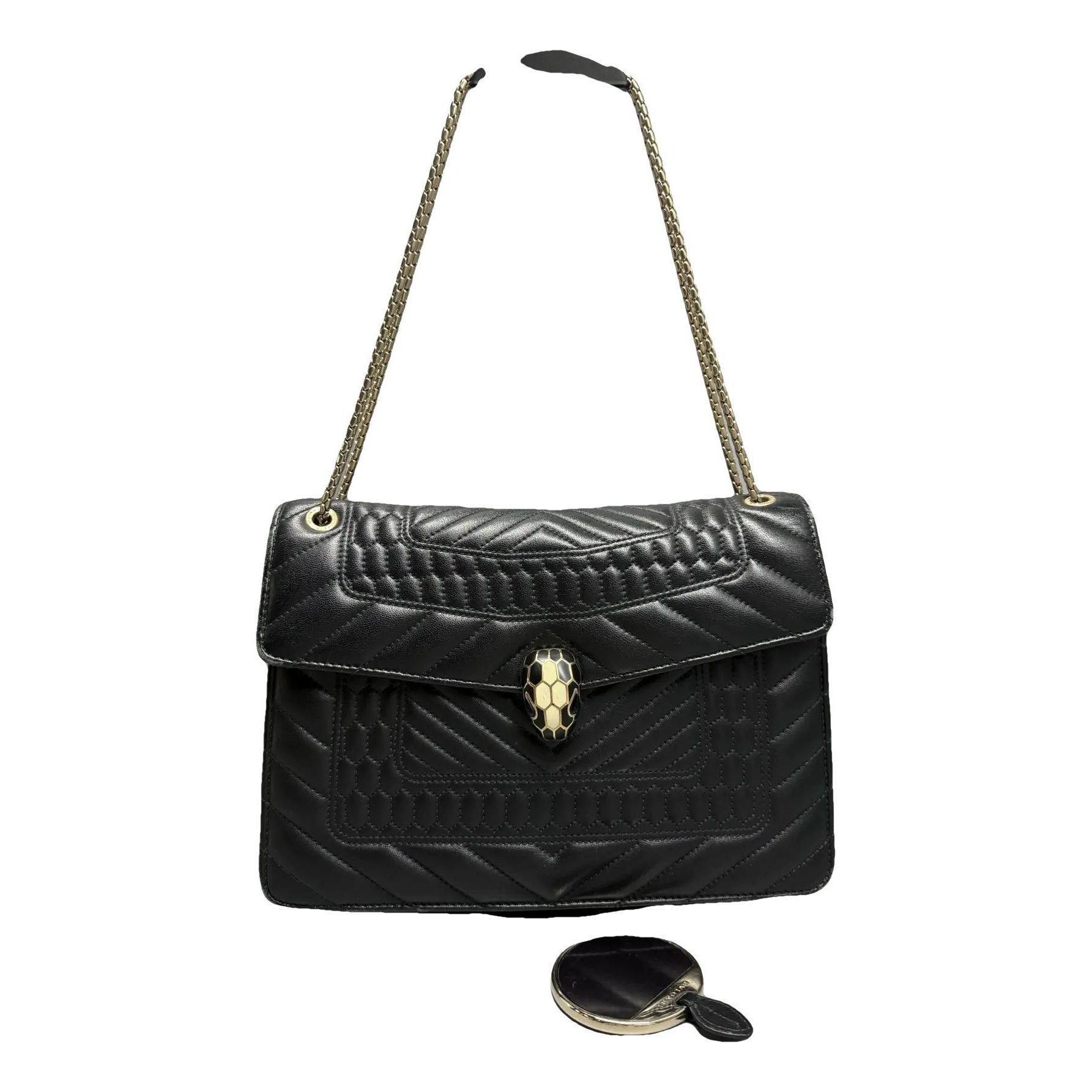 Serpenti leather handbag