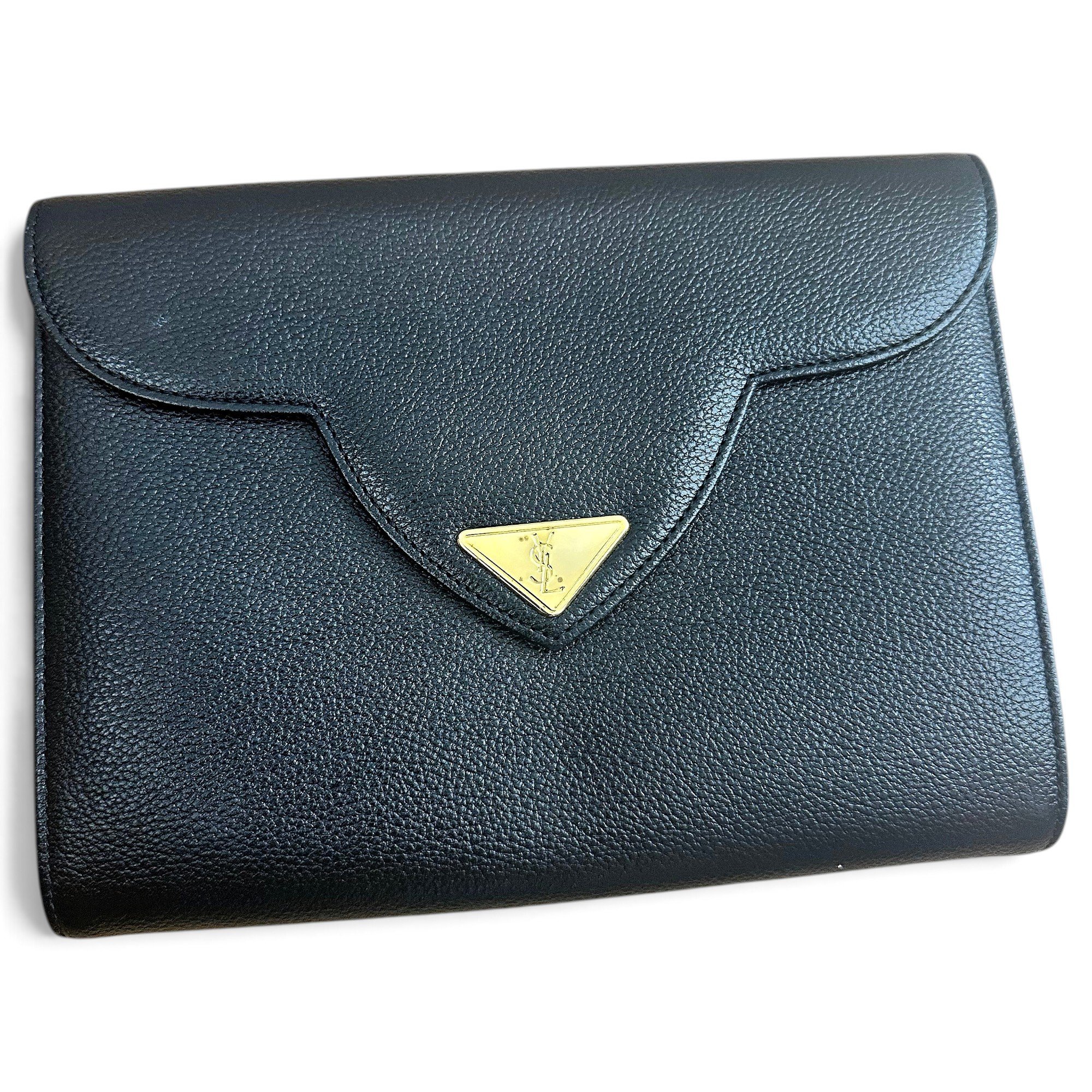 Uptown leather clutch bag