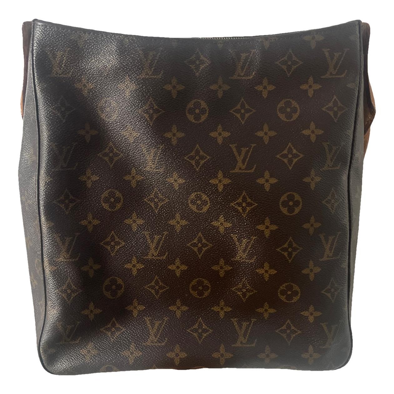 Looping leather handbag