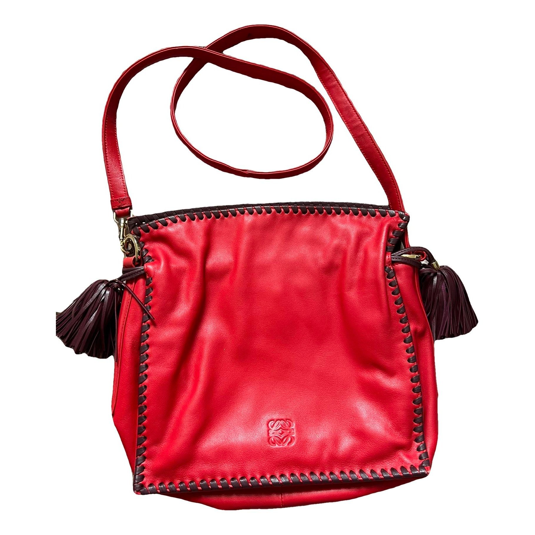 Flamenco leather crossbody bag