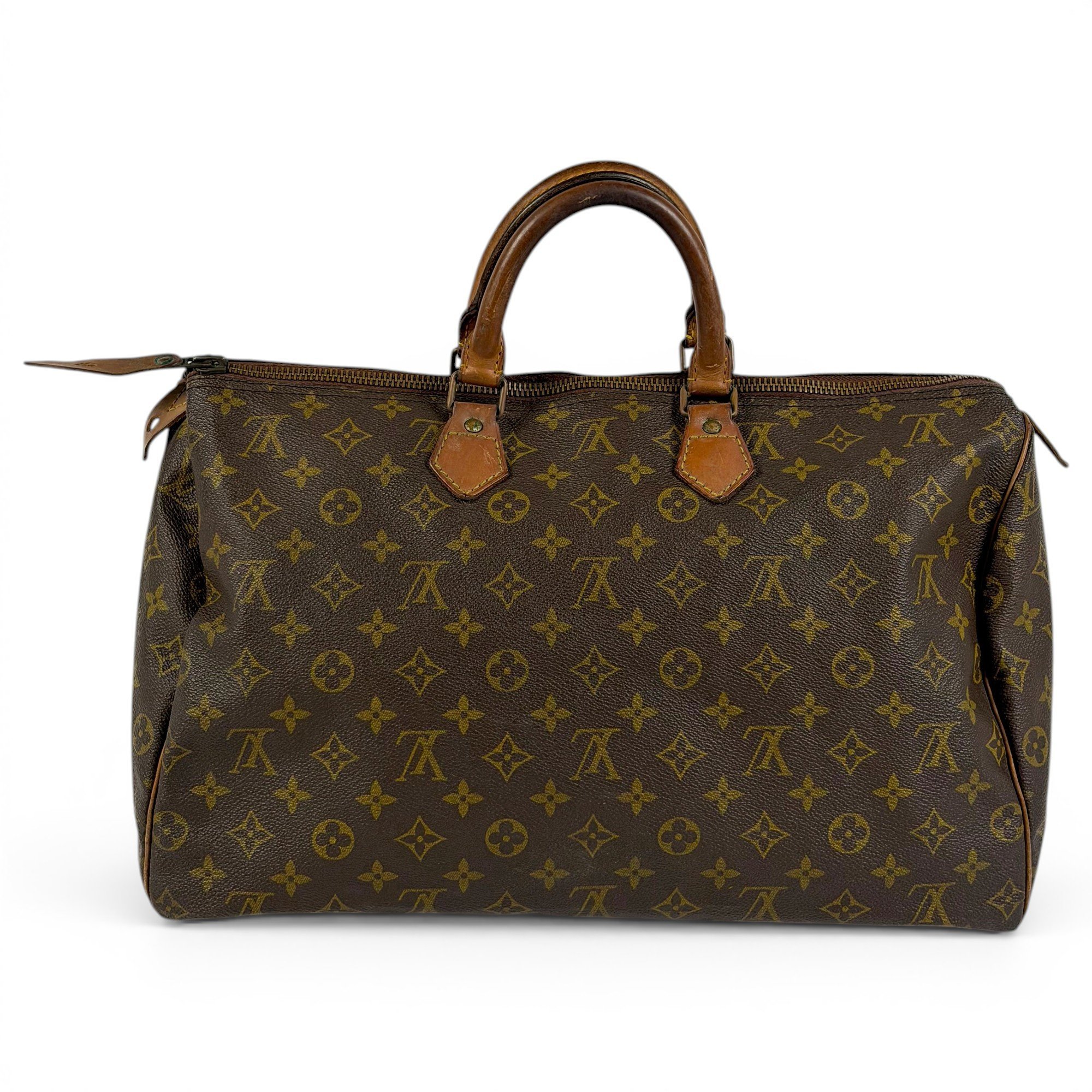 Speedy leather handbag