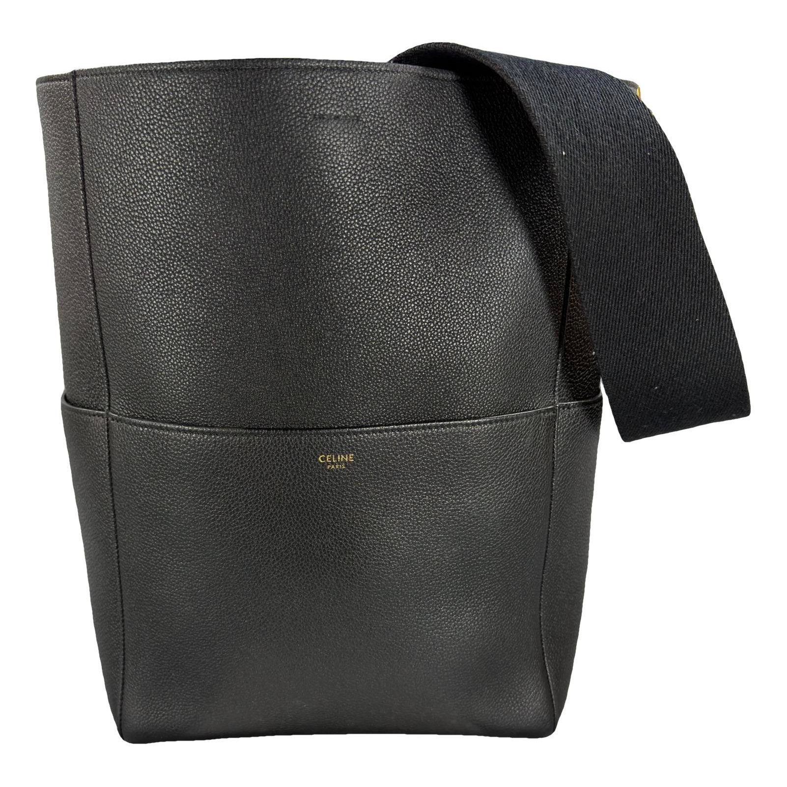 Seau Sangle leather handbag