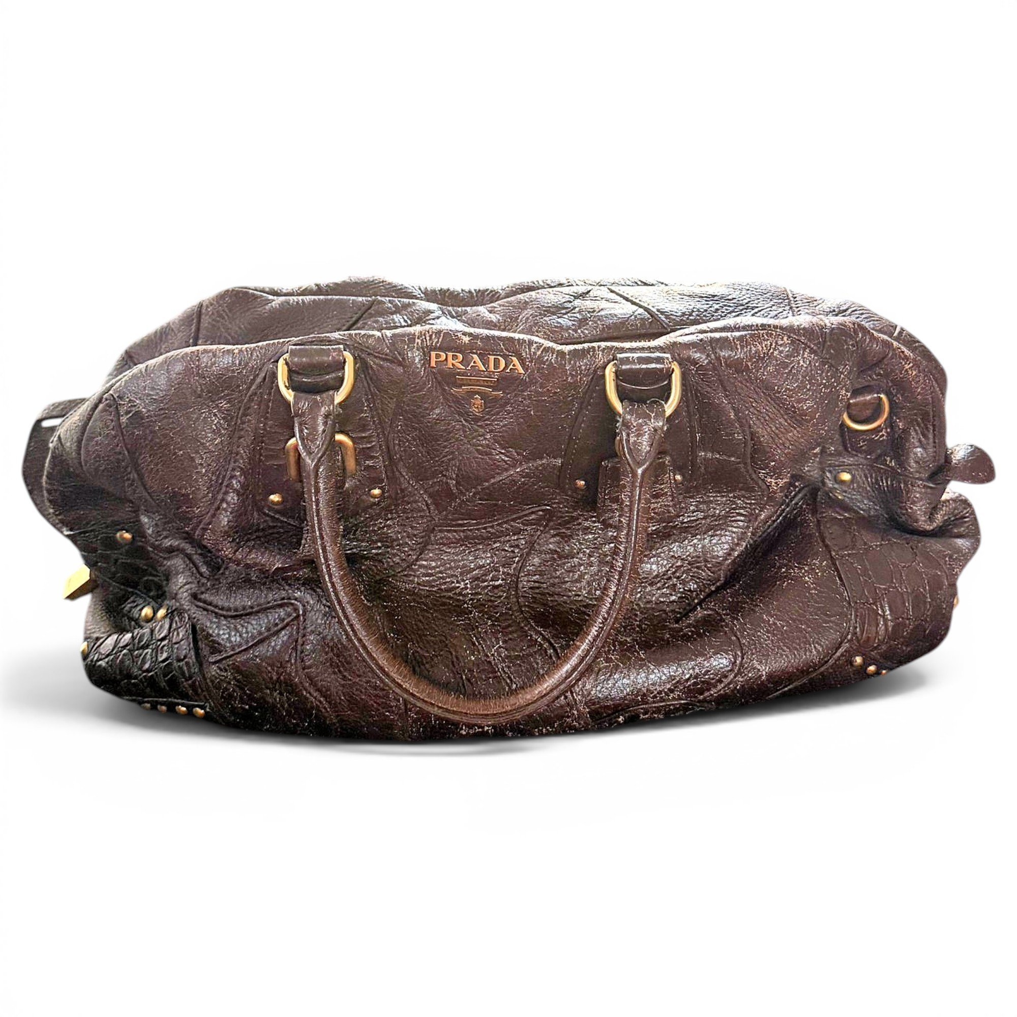 Leather travel bag