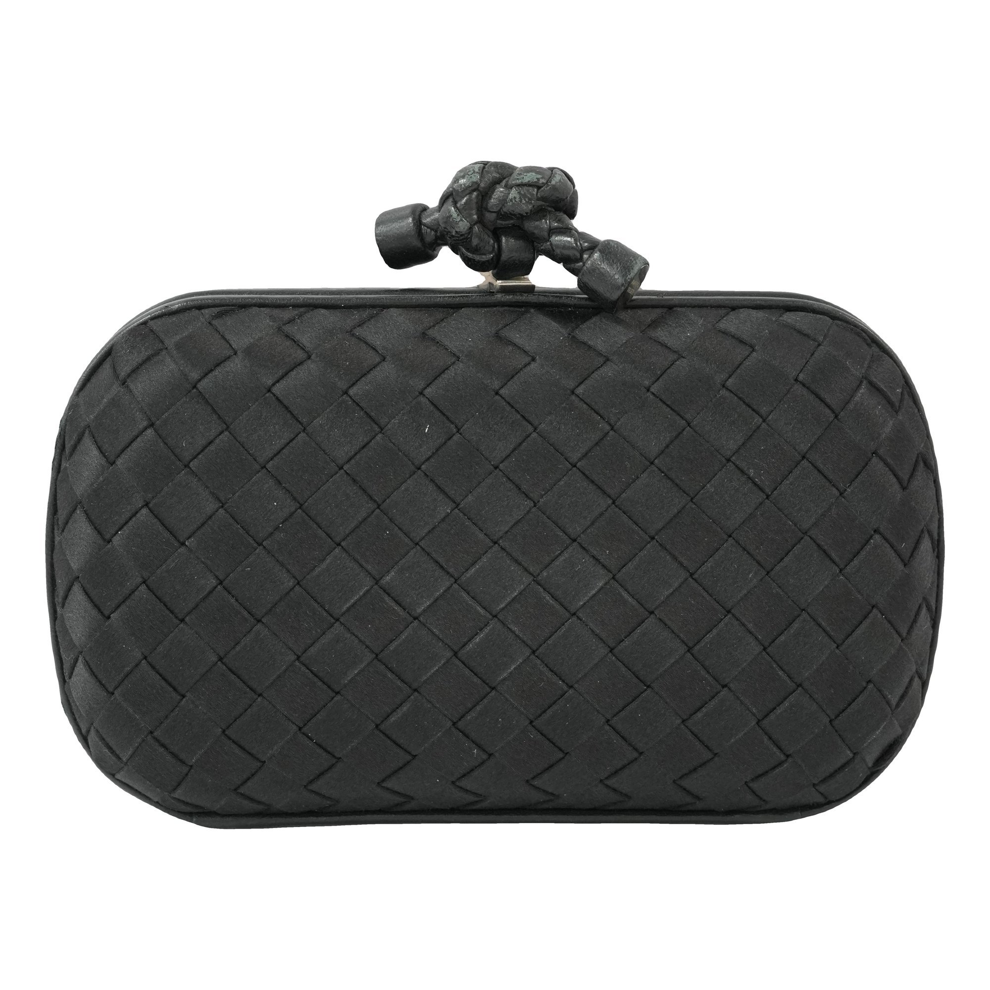 Pochette Knot silk clutch bag