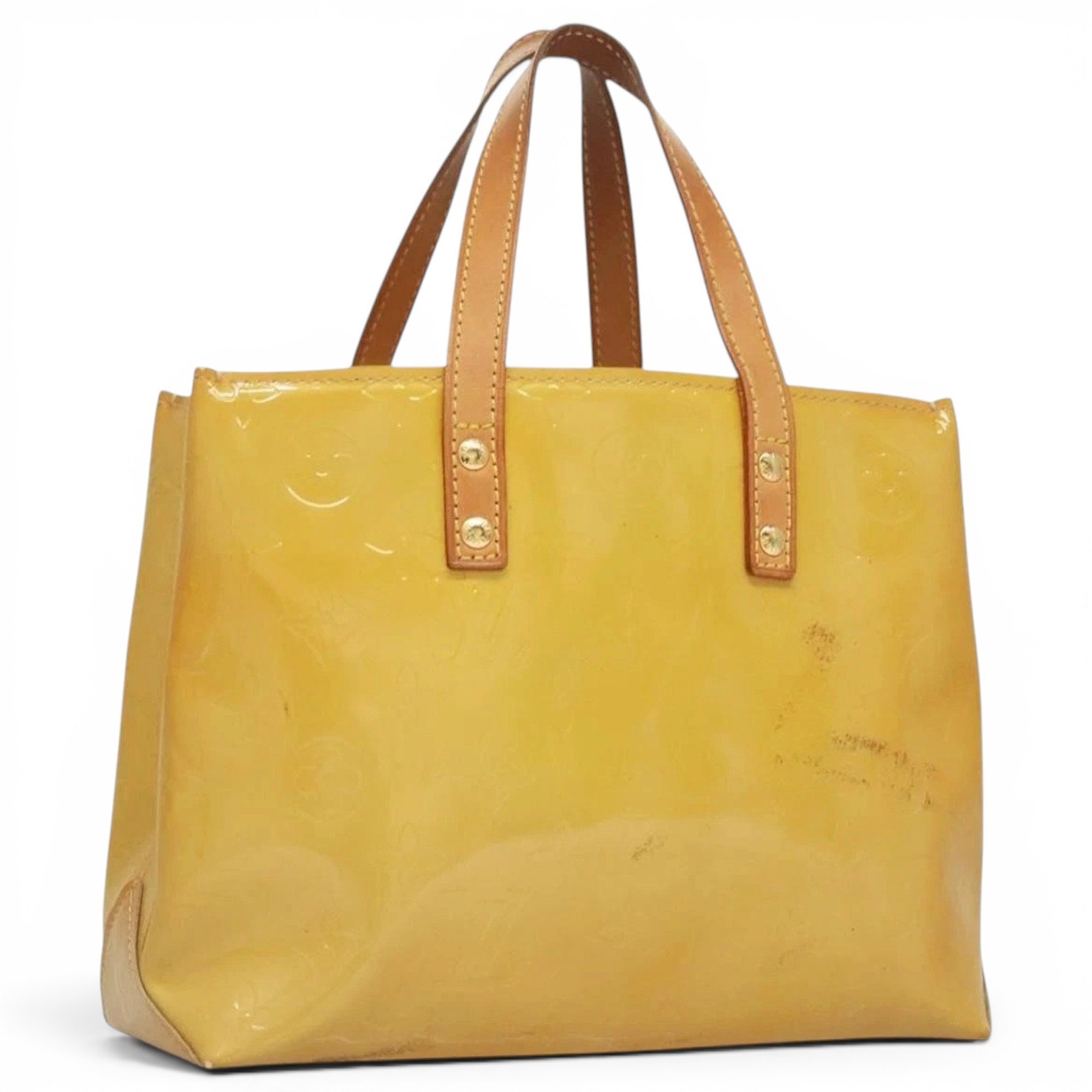 Patent leather handbag
