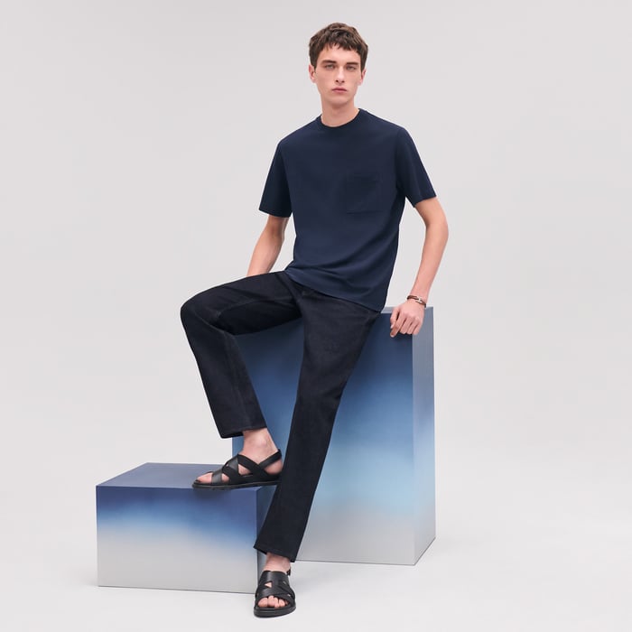 Marine "H" Embroidered T-shirt
