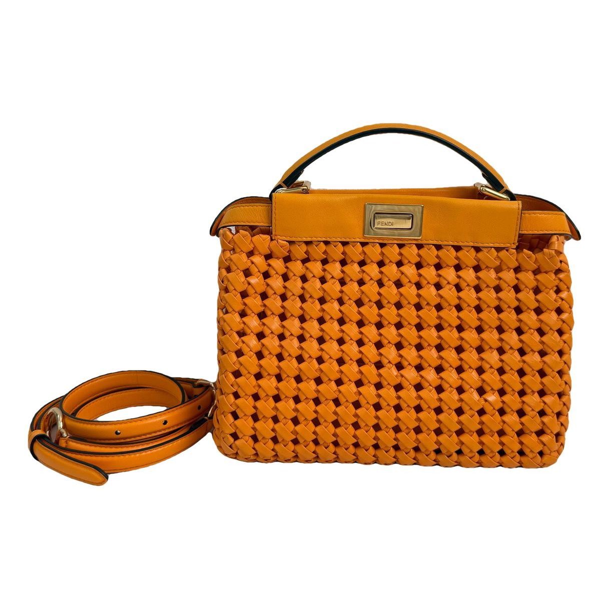 Peekaboo leather handbag