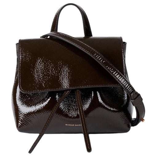Patent leather handbag