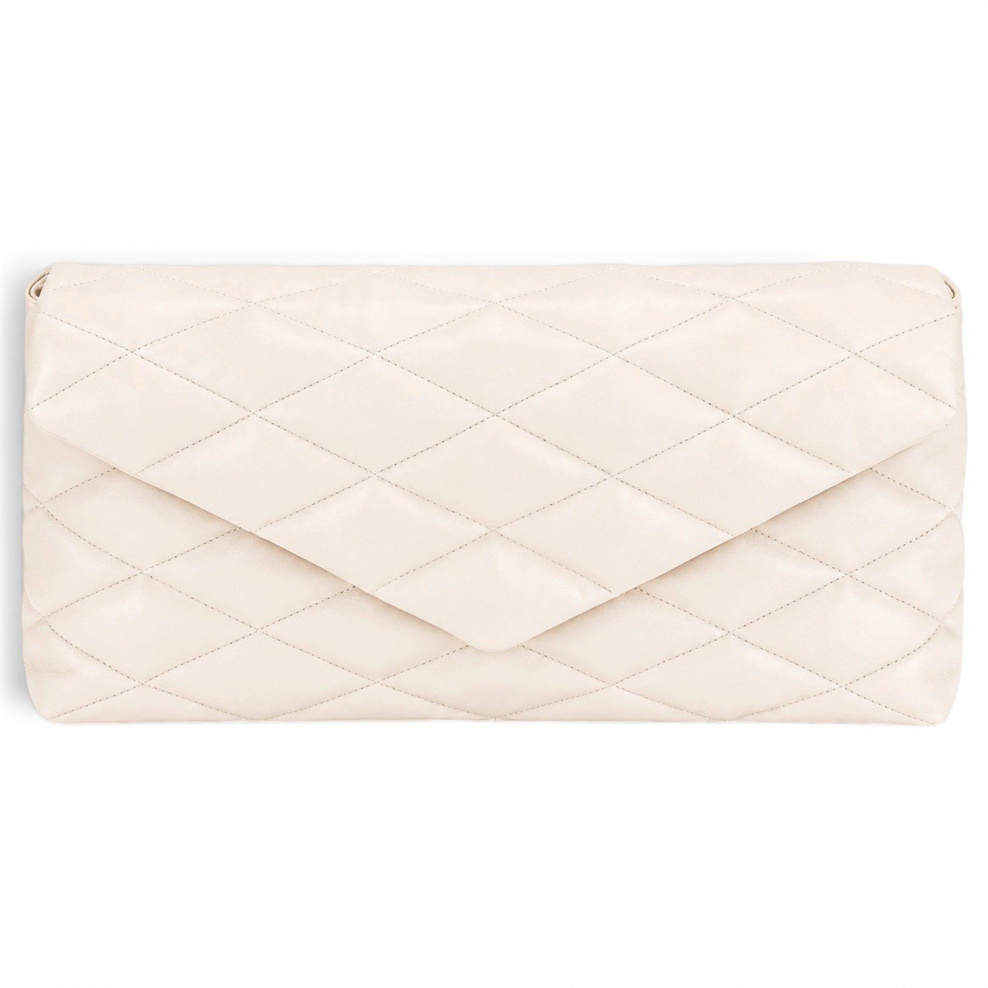 Leather clutch bag
