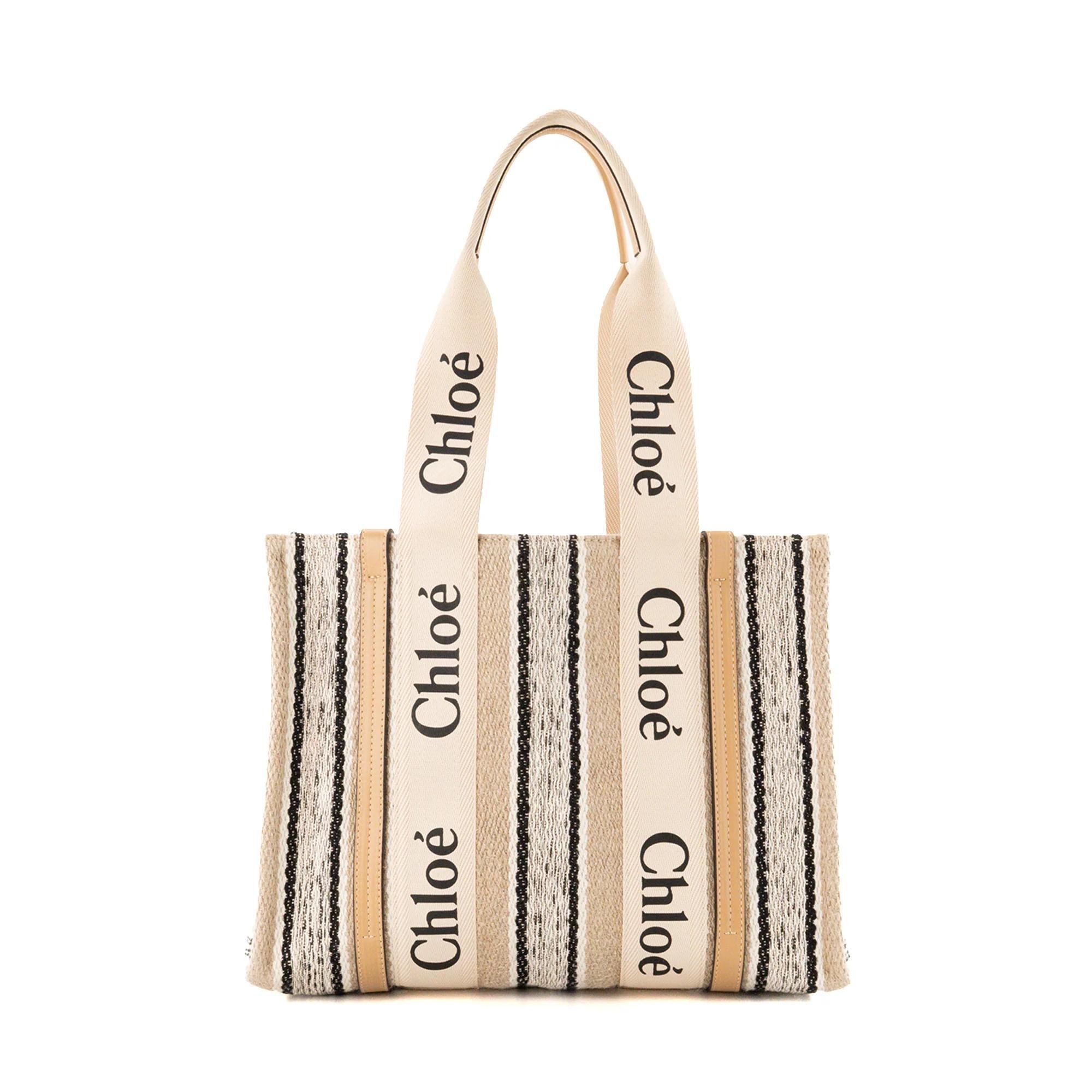 Chloe Woody leather tote