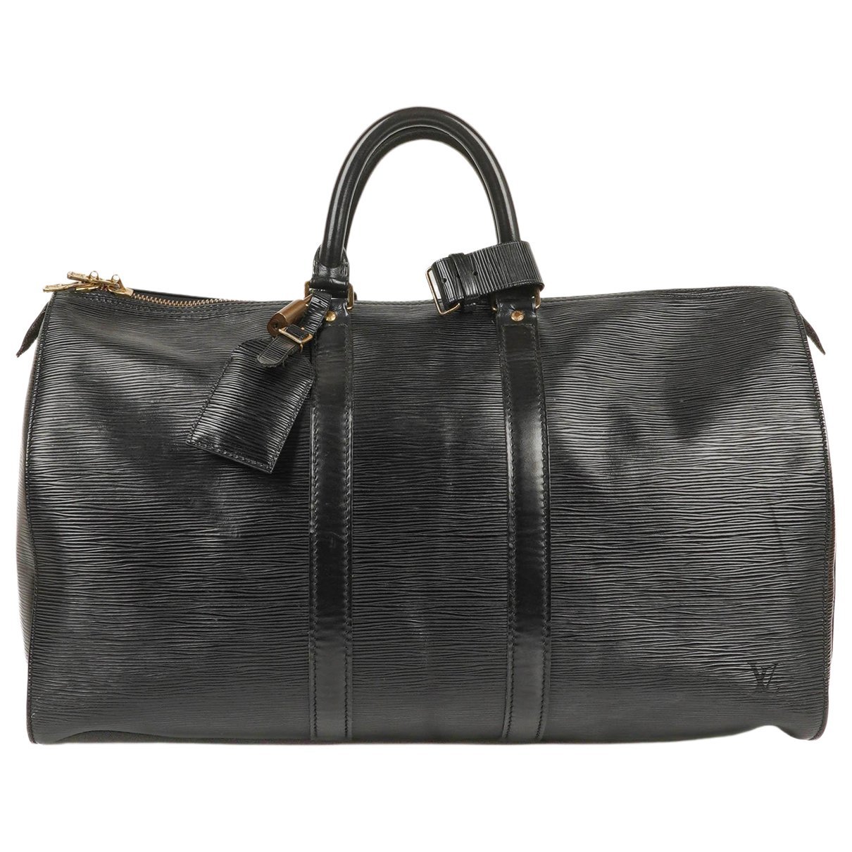 Keepall leather travel bag