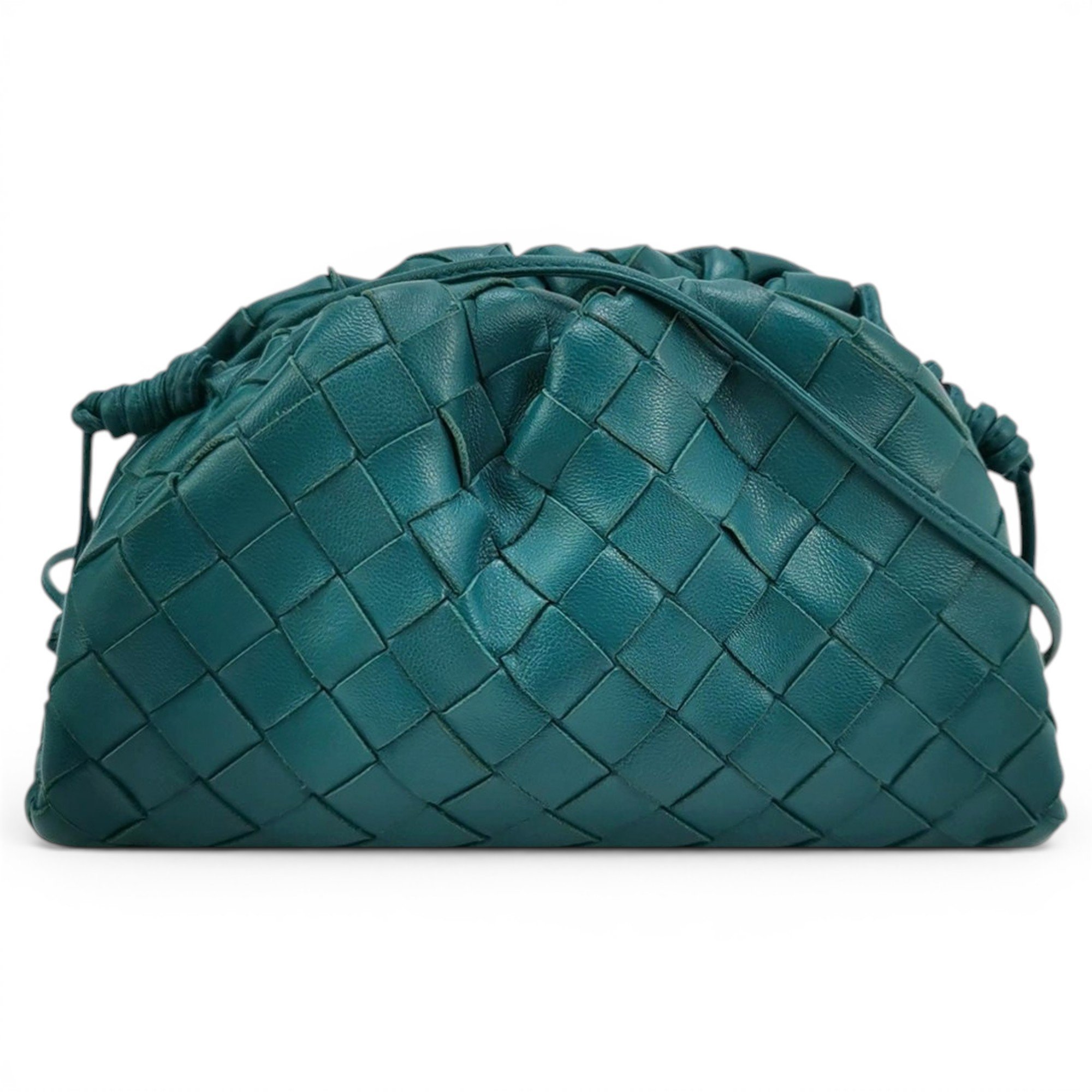 Pouch leather handbag