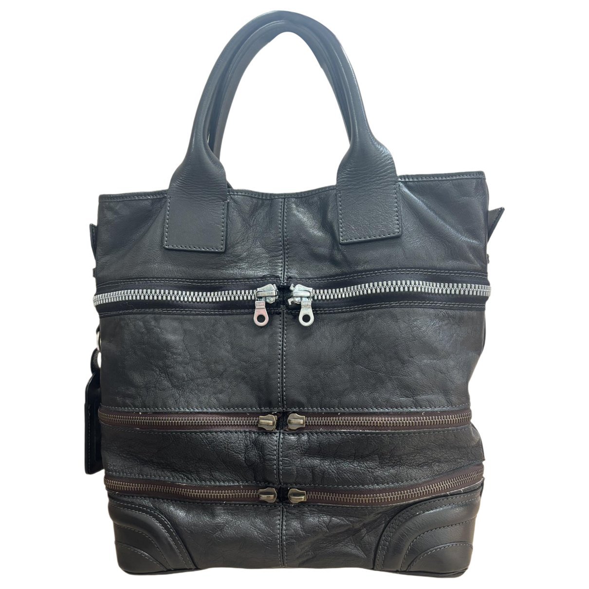 Leather tote