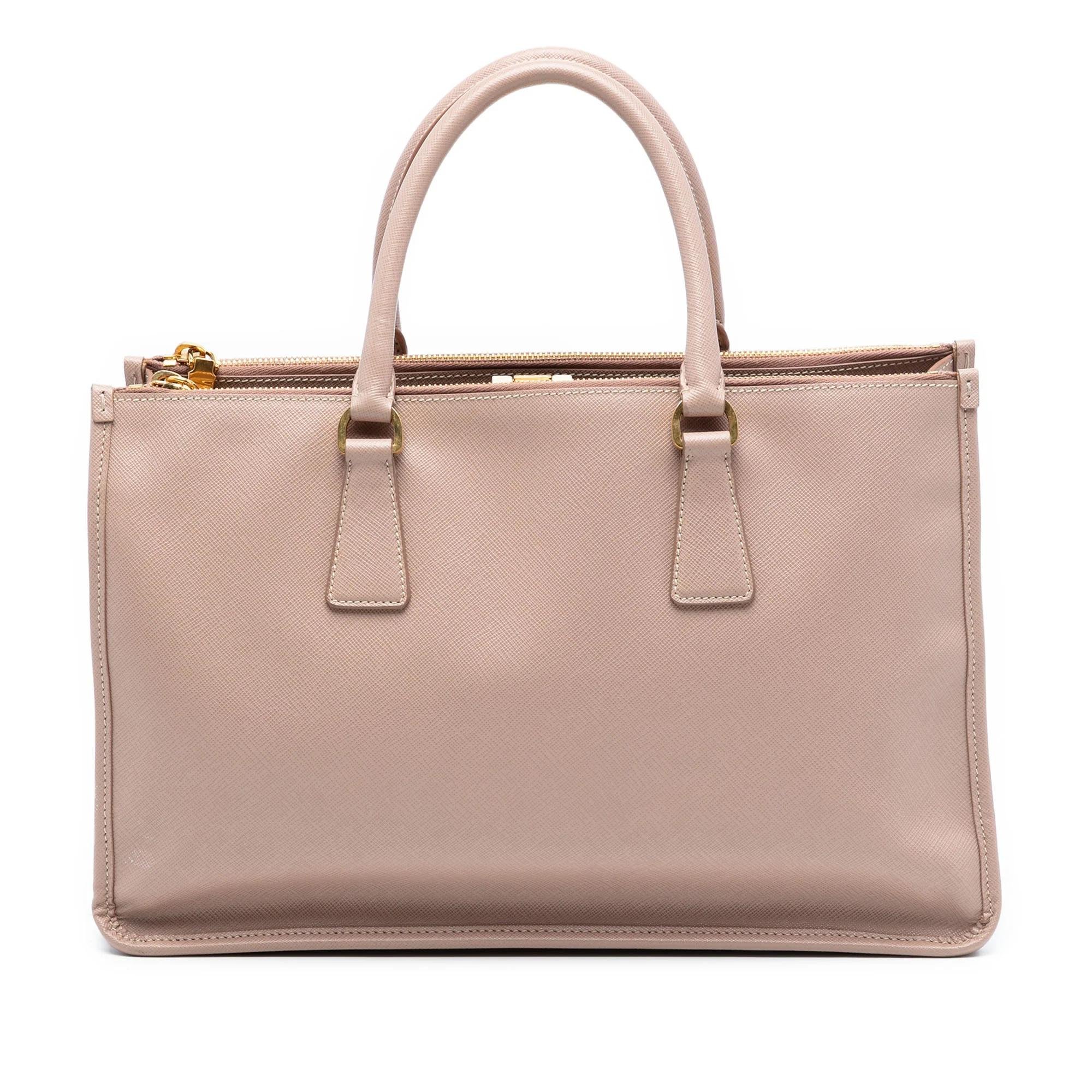 Double leather satchel