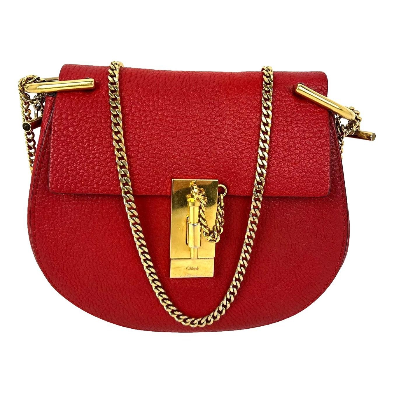 Drew leather handbag