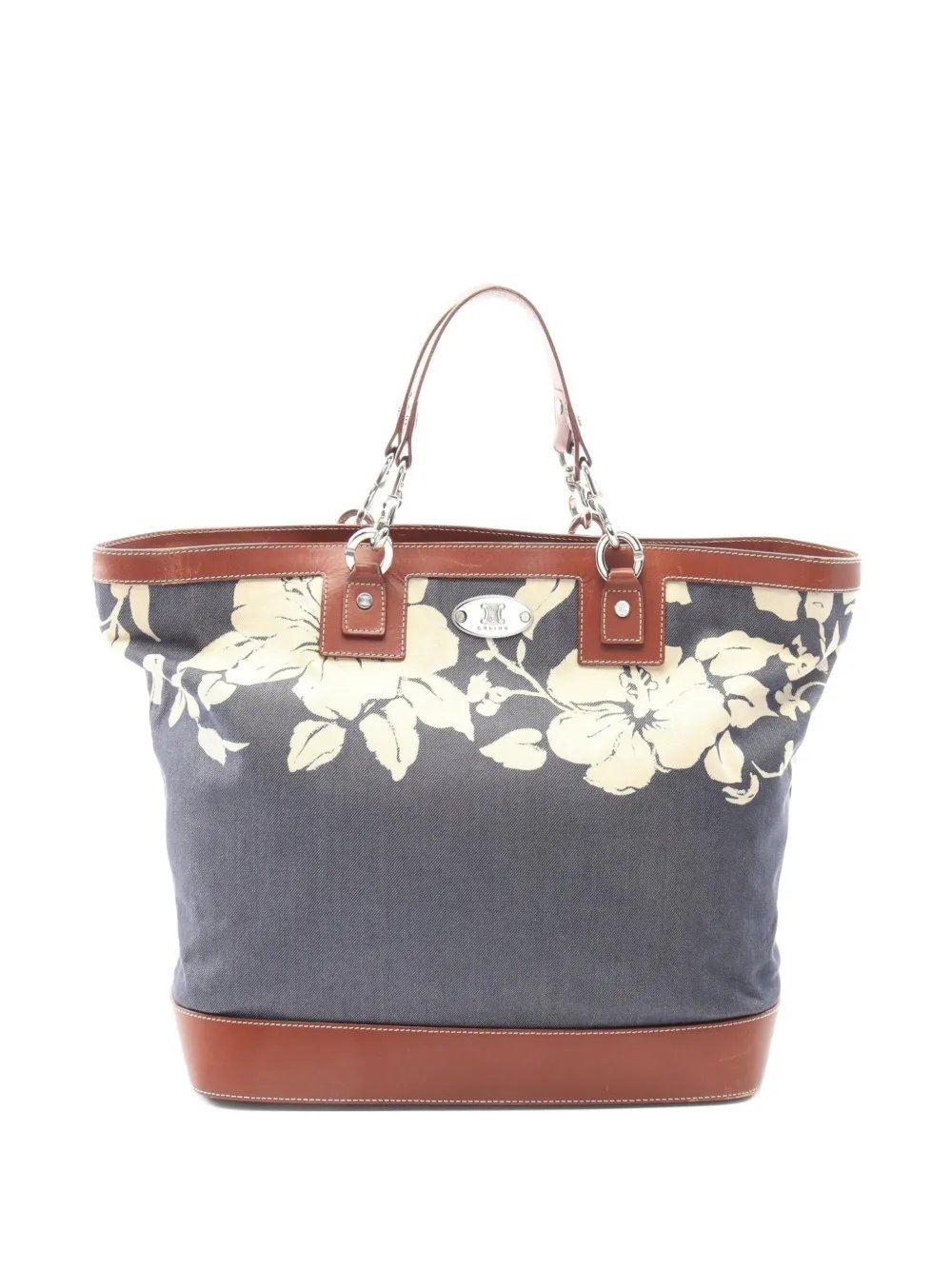 Celine 2000s floral-pattern tote bag