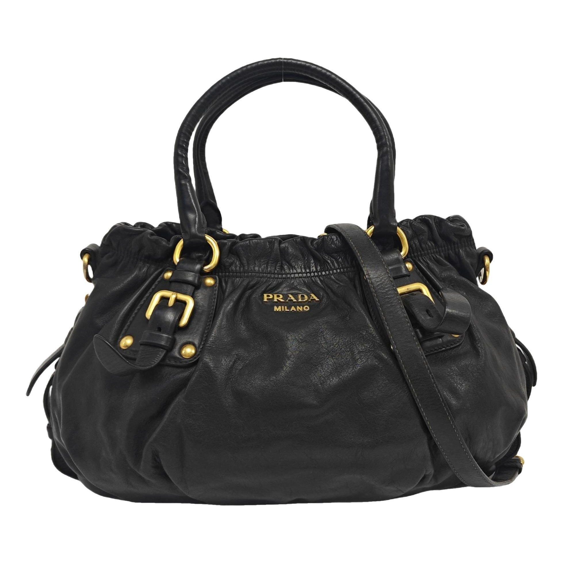 Concept leather crossbody bag