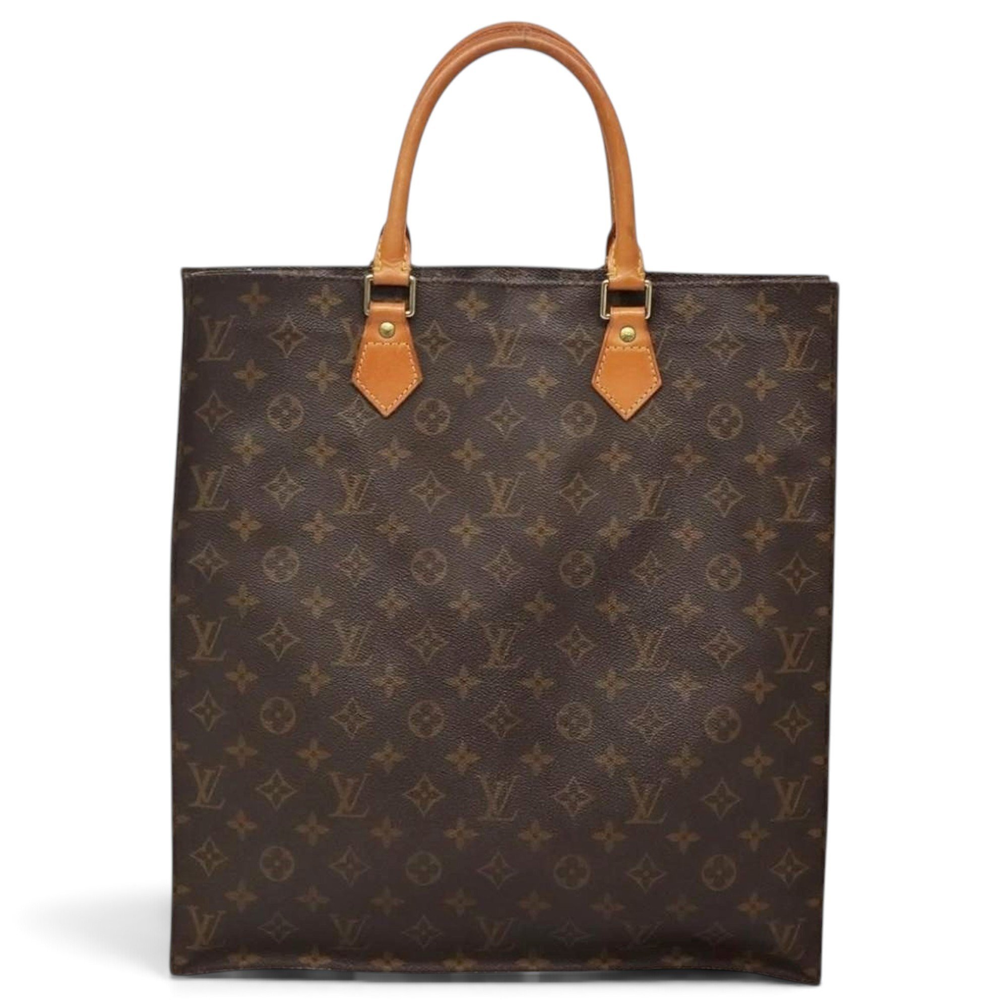 Plat leather tote