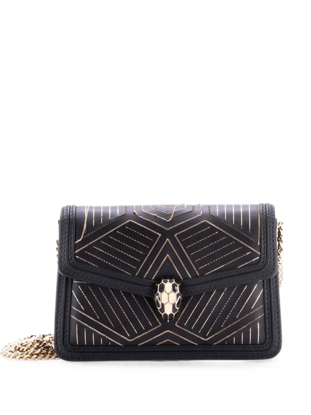 Serpenti Diamond Blast Shoulder Bag Embellished Leather Mini crossbody bag