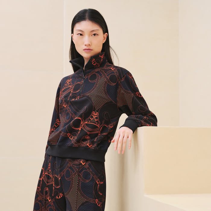 Noir "Eperon d'Or Bandana" Sweatshirt